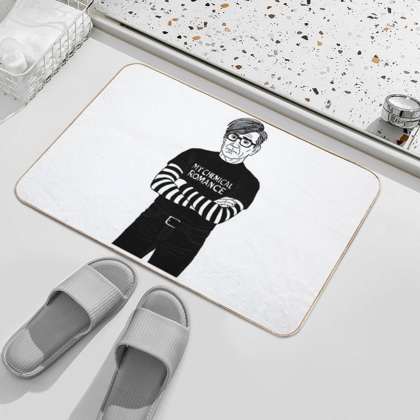 Emo John  Rapid-Drying Bath Mat
