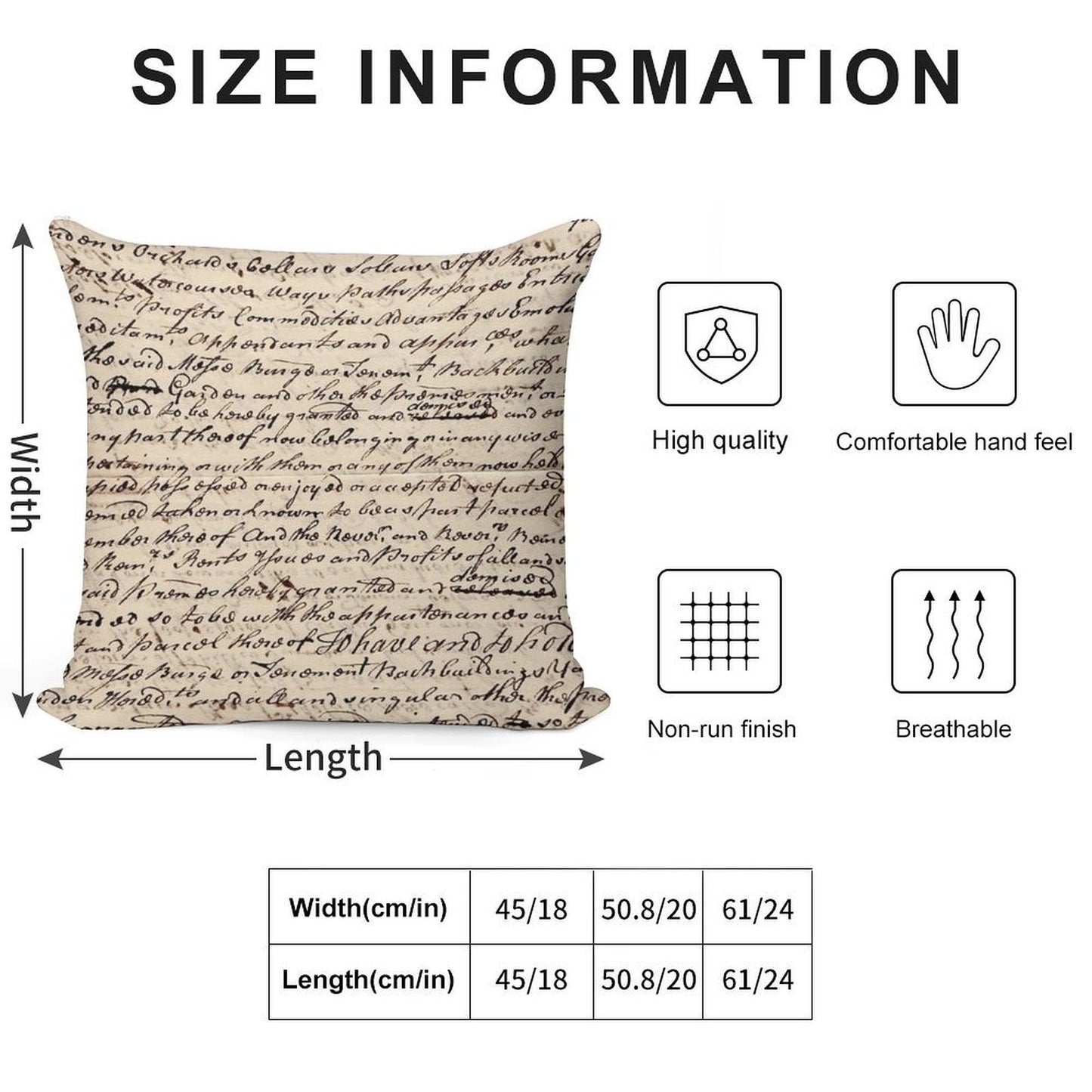 Old Letter Soft Gift Ready Throw Pillow