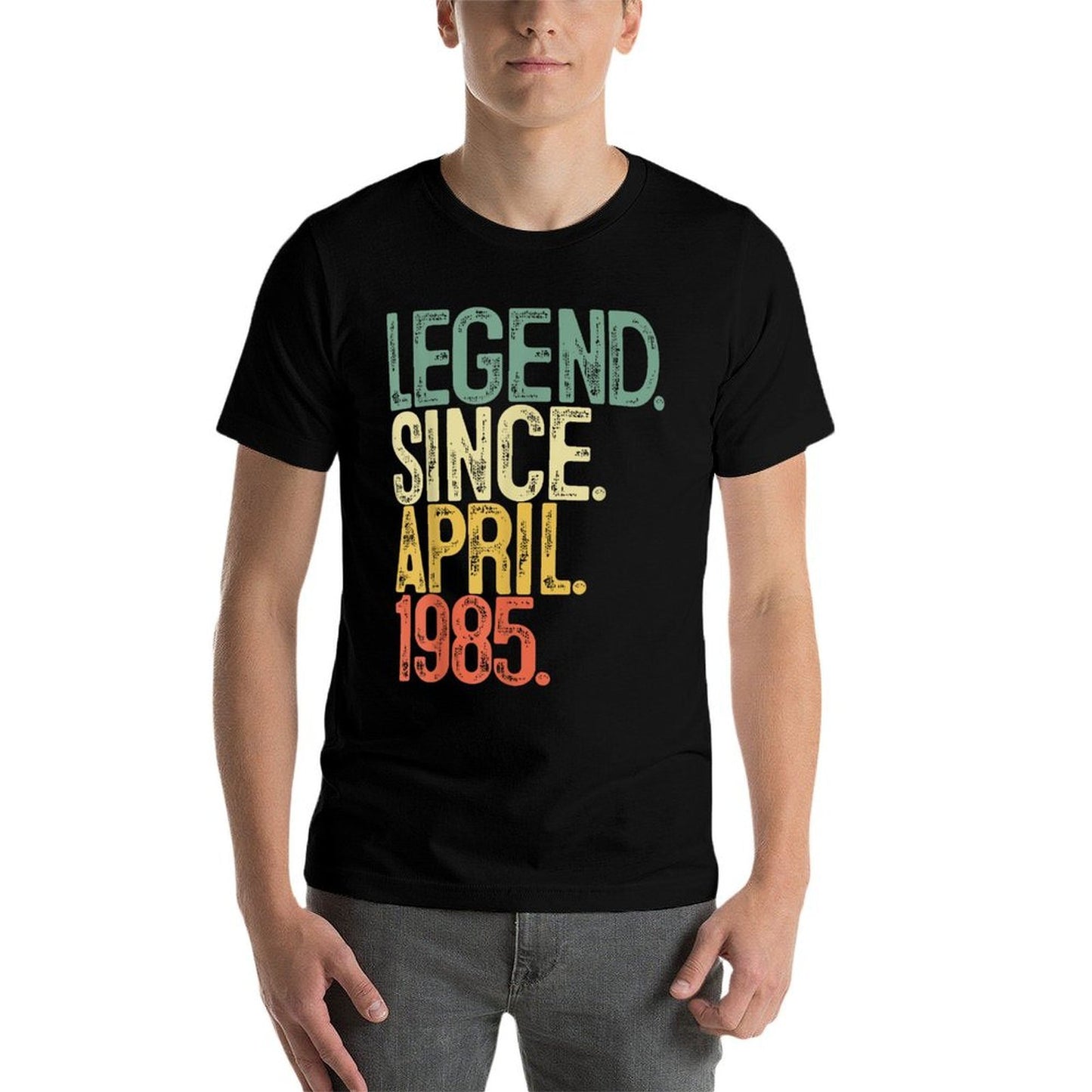 40 Years Old Gifts Legend April 1985 40th Birthday Men Women  Slim-fit Cut T-Shirt