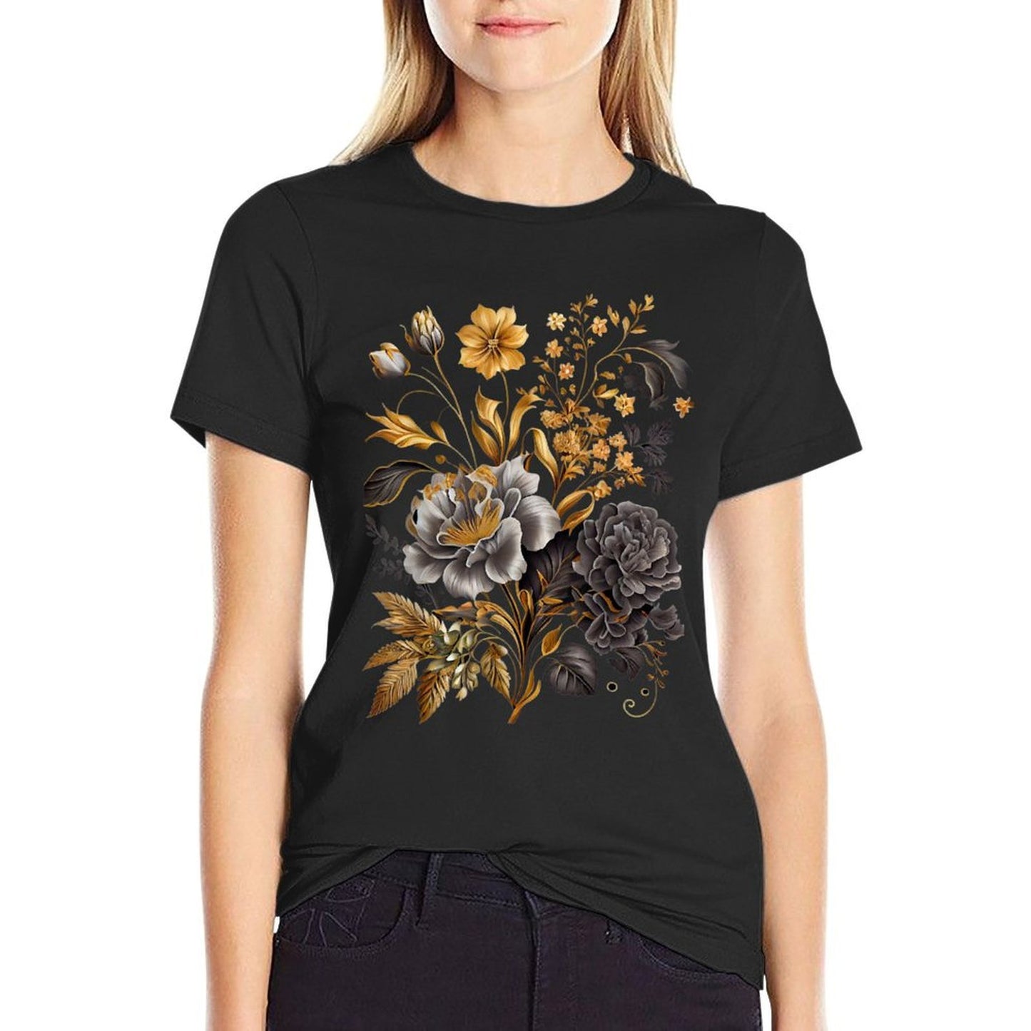 Vintage Inspired Flower Botanical Chart Naturalist Quick-drying T-Shirt
