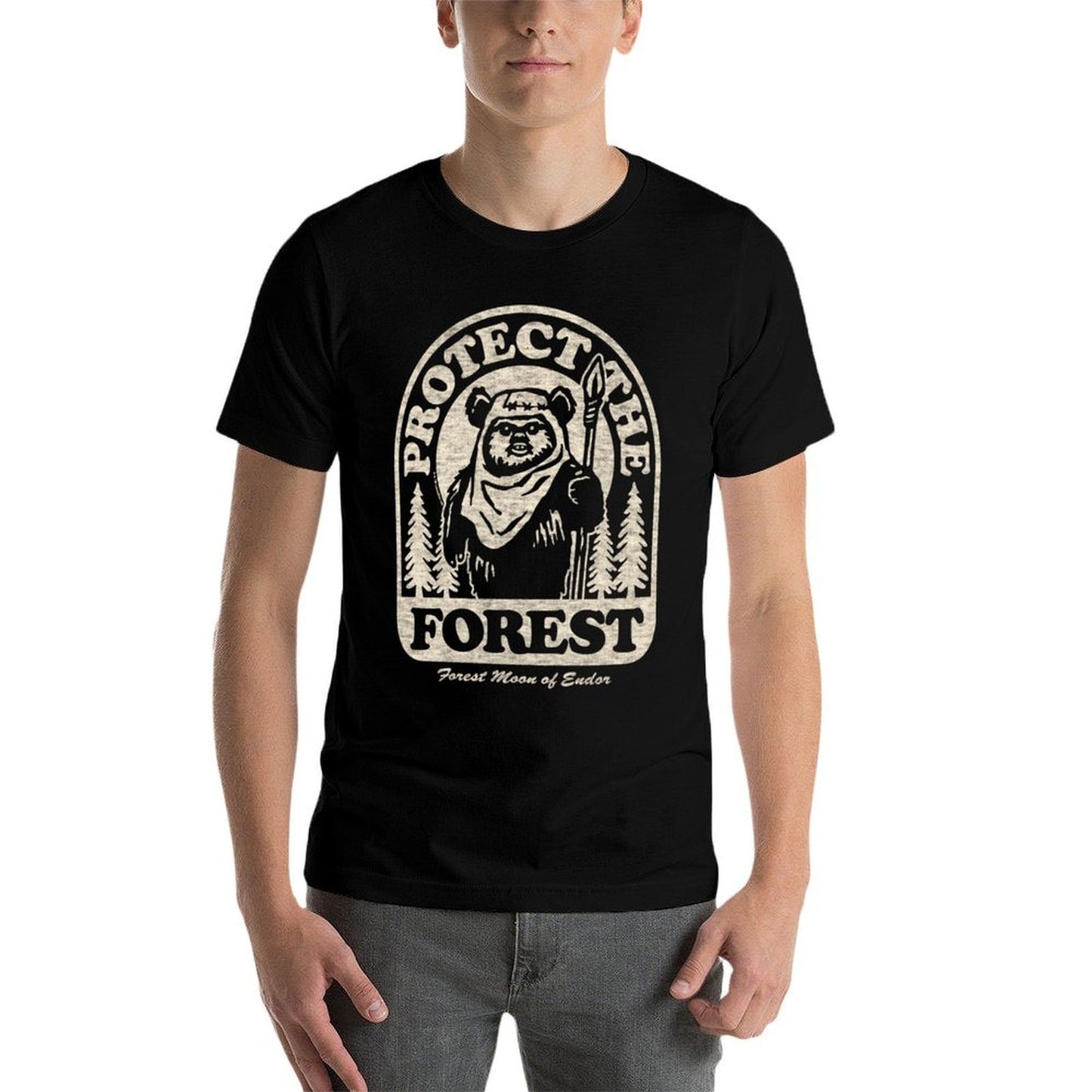 Star Wars - Ewok Protect The Forest Slim-fit Cut T-Shirt