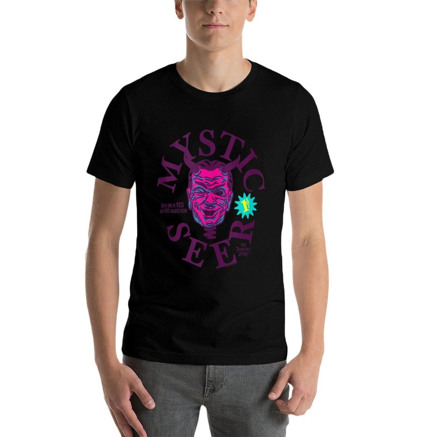 The Twilight Zone Mystic Seer Yes Or No Retro TV Show Relaxed-fit T-Shirt