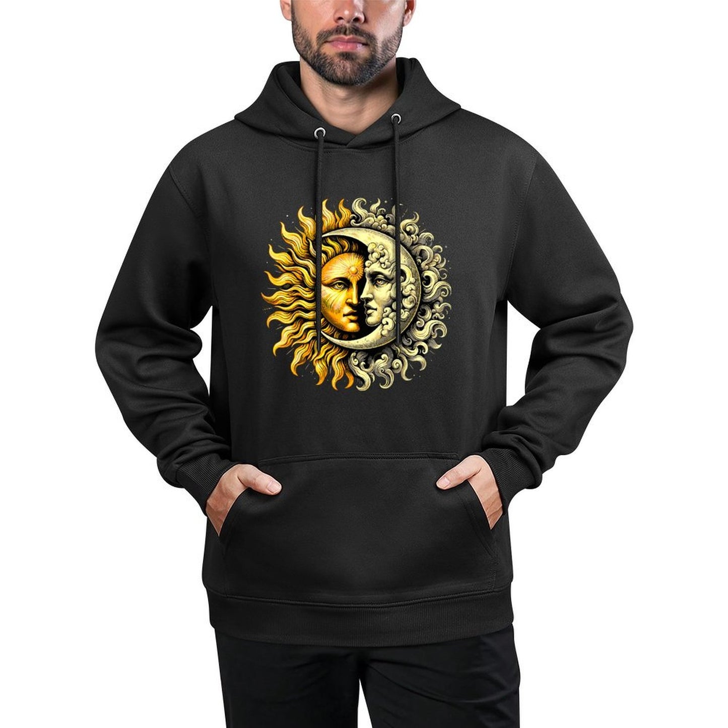 Sun And Moon Yin Yang Shape Retention Hoodie
