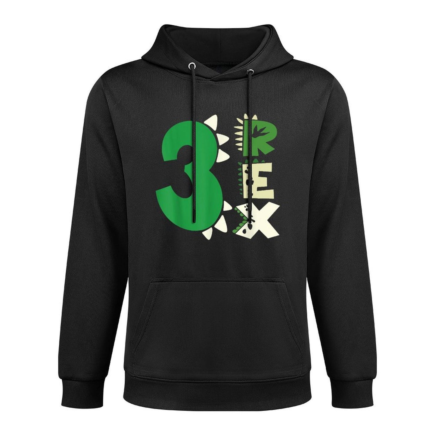 Three Rex Birthday Boy 3rd Dinosaur Birthday T-Rex Birthday Breathable Fabric Hoodie