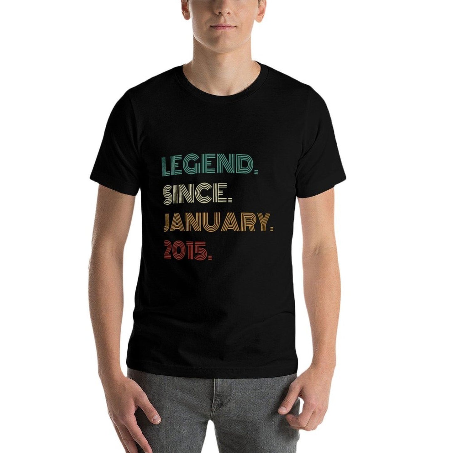 10 Years Old Legend Since January 2015 10th Birthday Eco-friendly Material T-Shirt