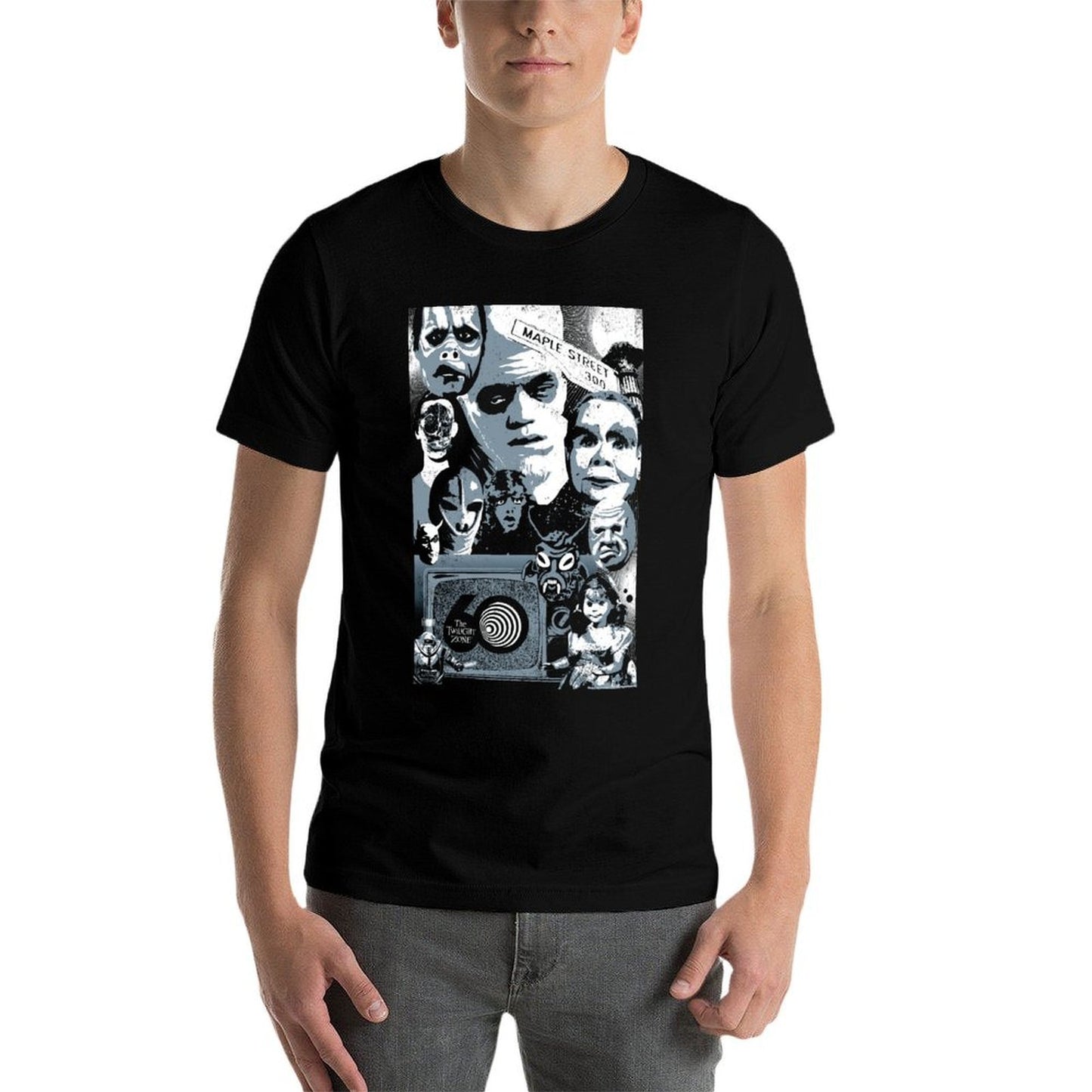 The Twilight Zone 60th Anniversary Maple Street Group Shot Cotton T-Shirt