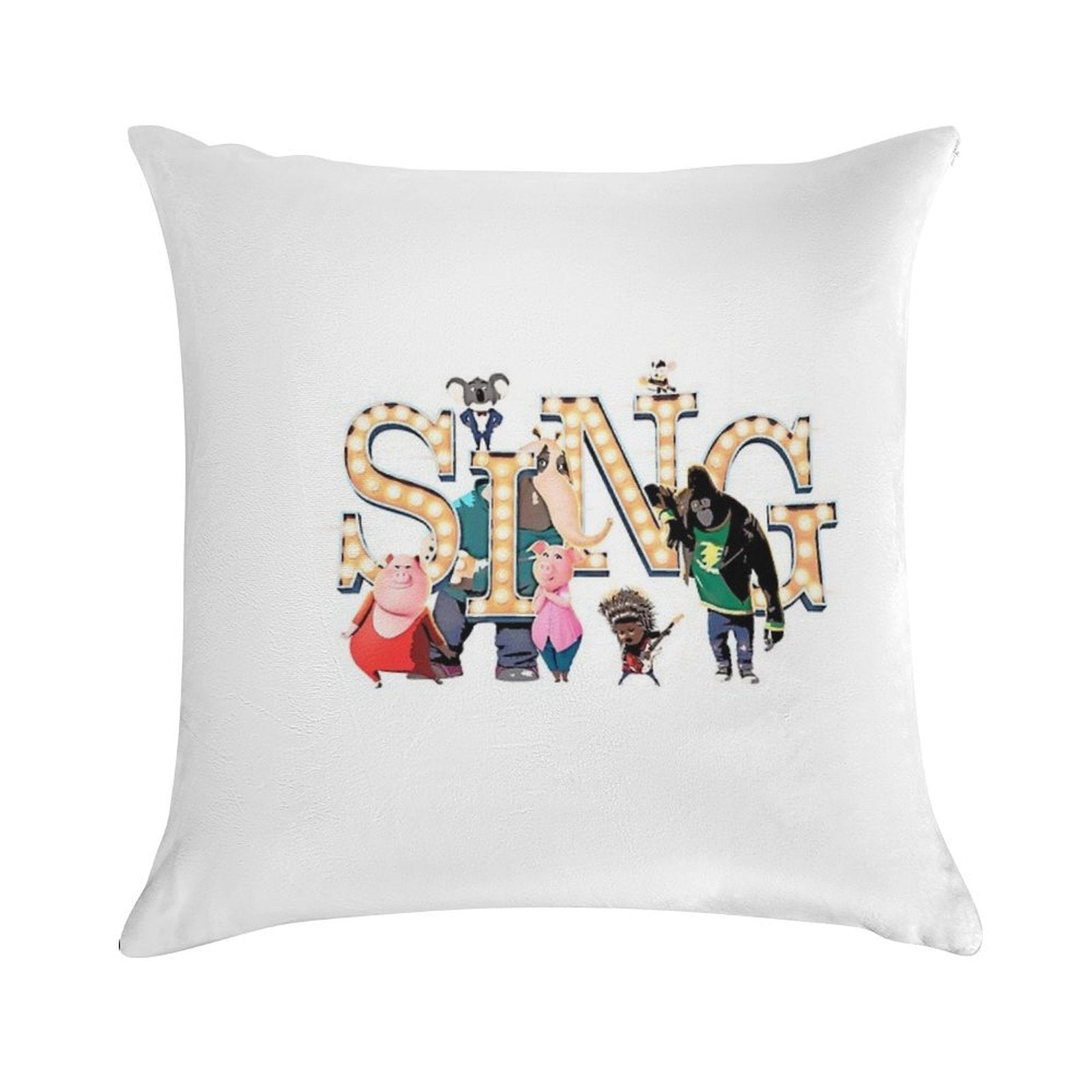 Sing Movie Picture Style Soft Home Decor Throw Pillow