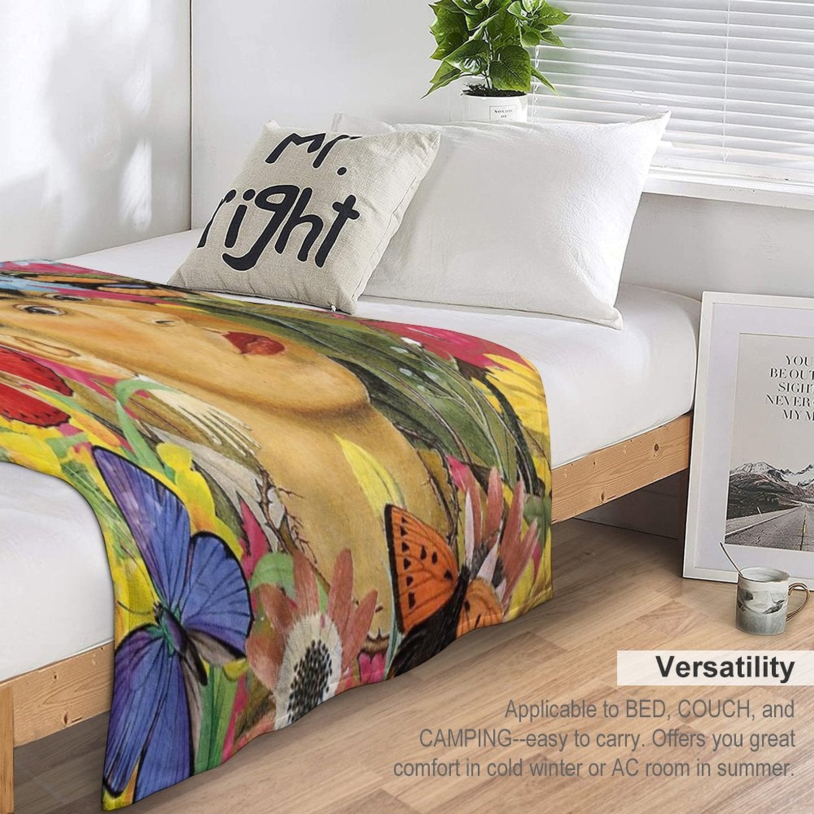Frida Kahlo Plush Throw Blanket