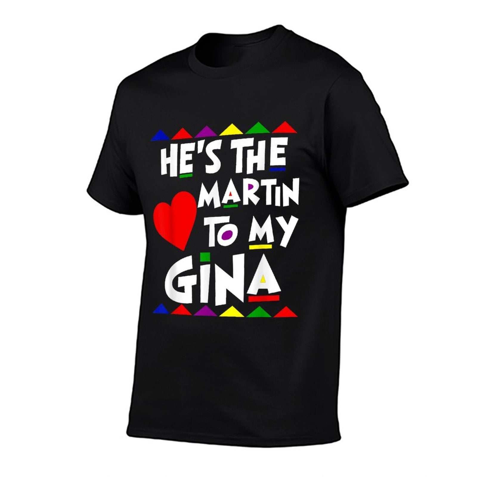 She Is The Gina To Martin Name Personalized Couple Matching  Moisture-wicking T-Shirt