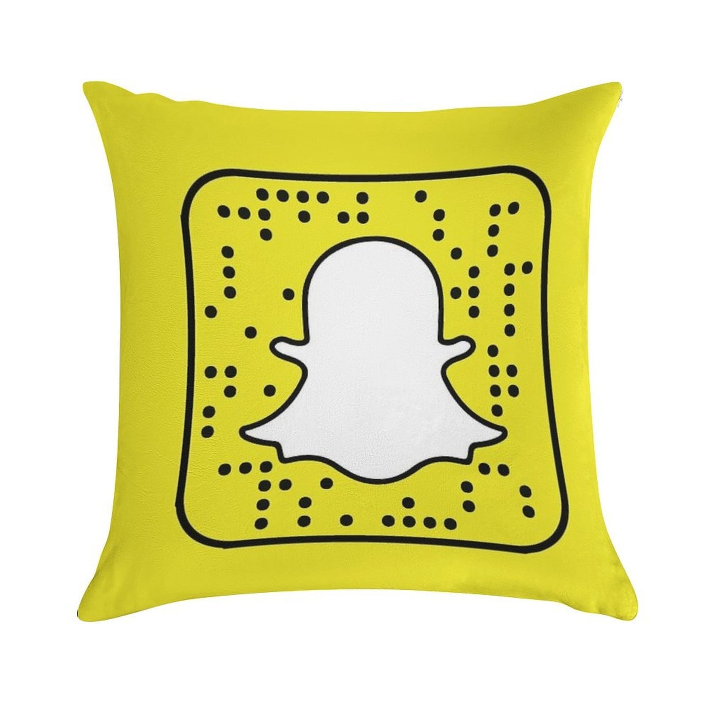 Snapchat Logo Pillow Soft Luxury Feel Throw Pillow