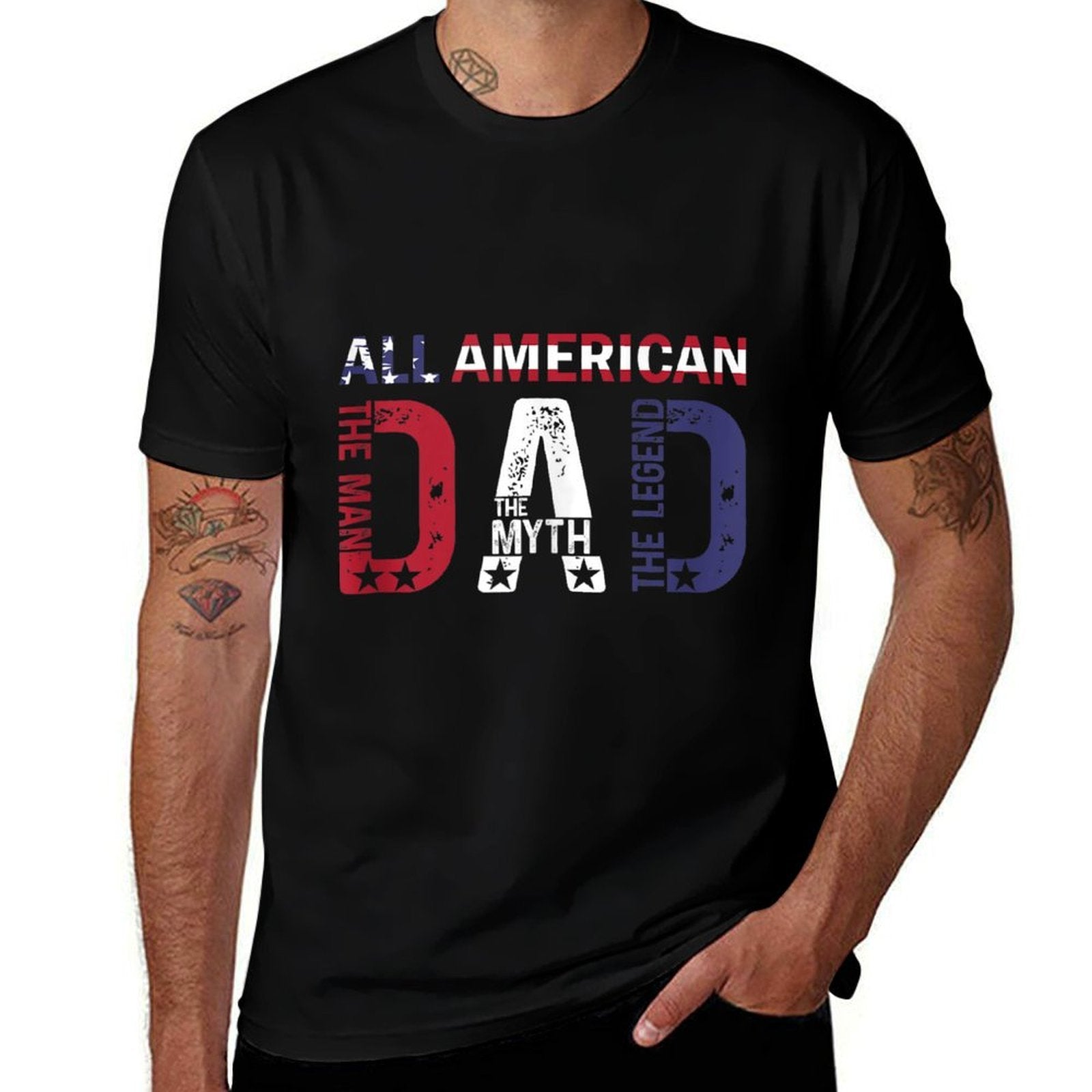 All American Dad The Man The Myth The Legend  Graphic-printed T-Shirt
