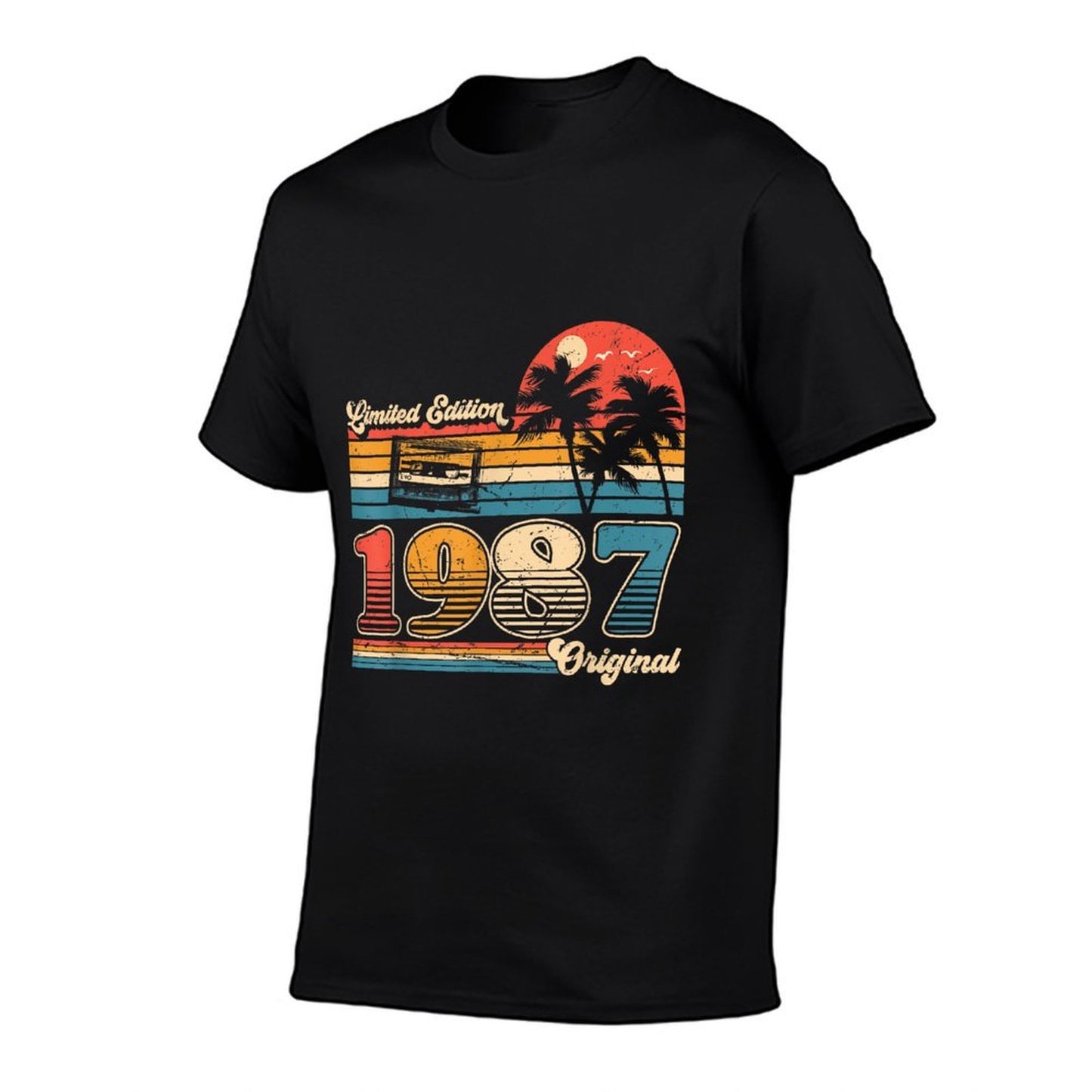 38th Birthday Retro Vintage 1987 Men Women  Polyester Blend T-Shirt
