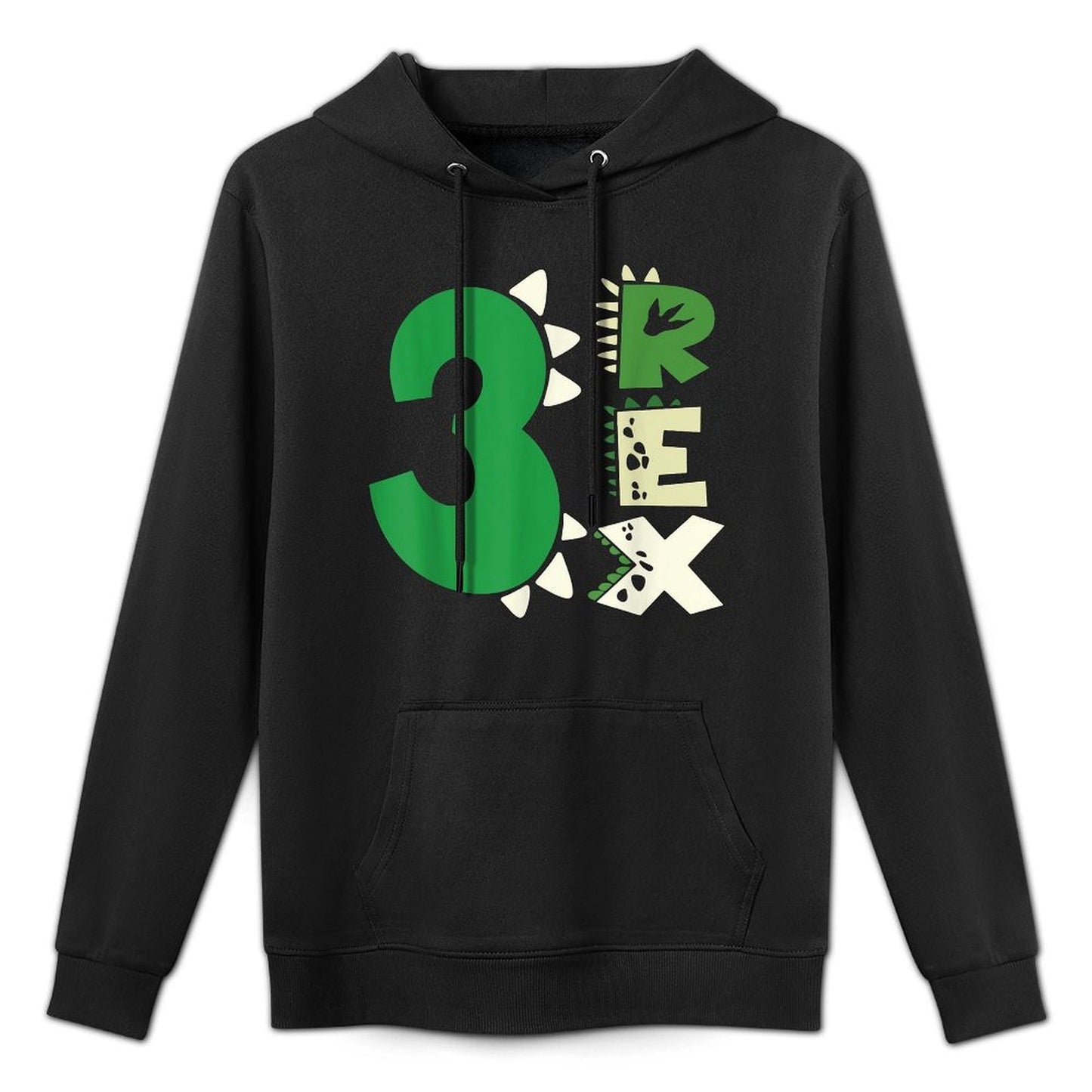 Three Rex Birthday Boy 3rd Dinosaur Birthday T-Rex Birthday Breathable Fabric Hoodie