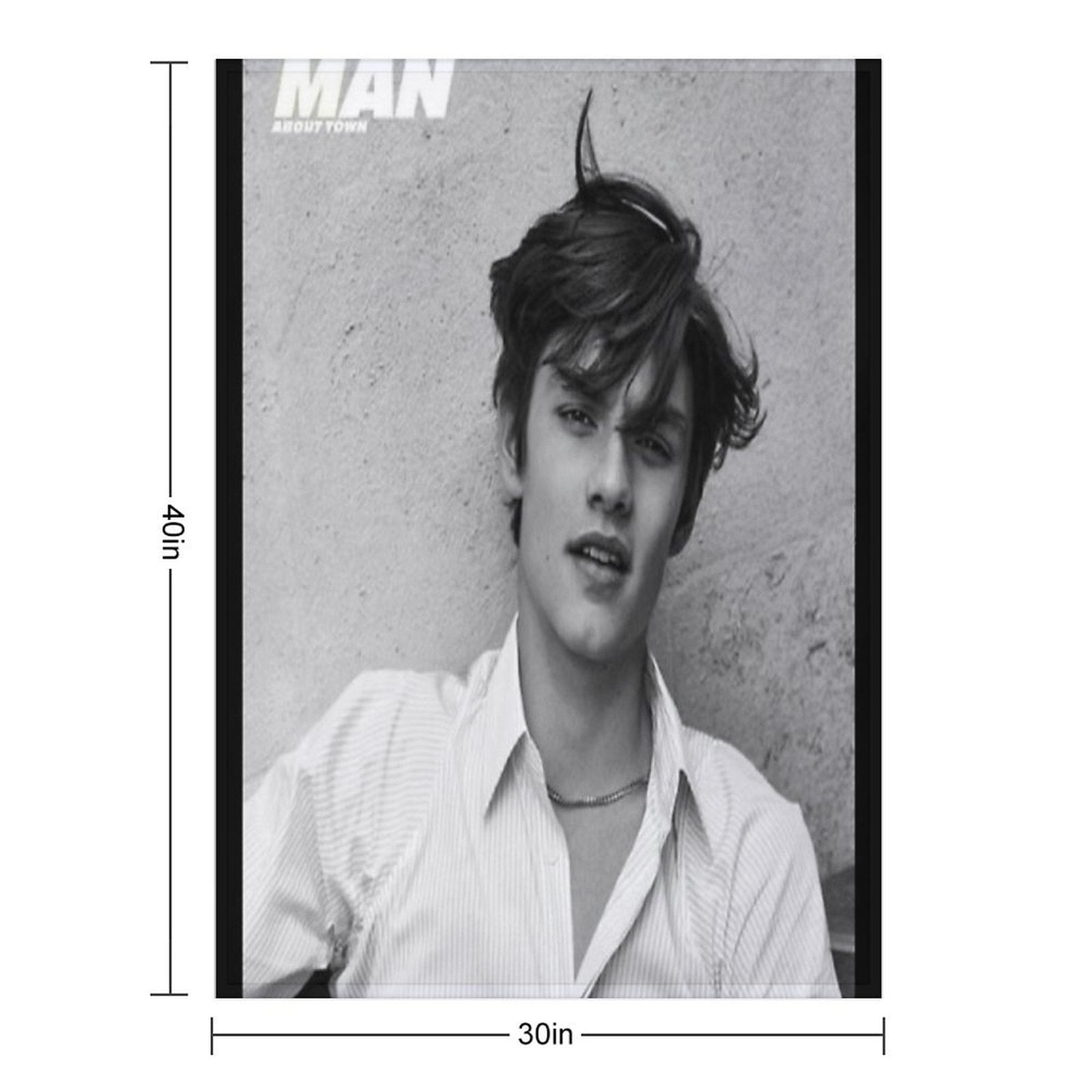 Louis Partridge Modeling Pictures Anti-pilling Throw Blanket