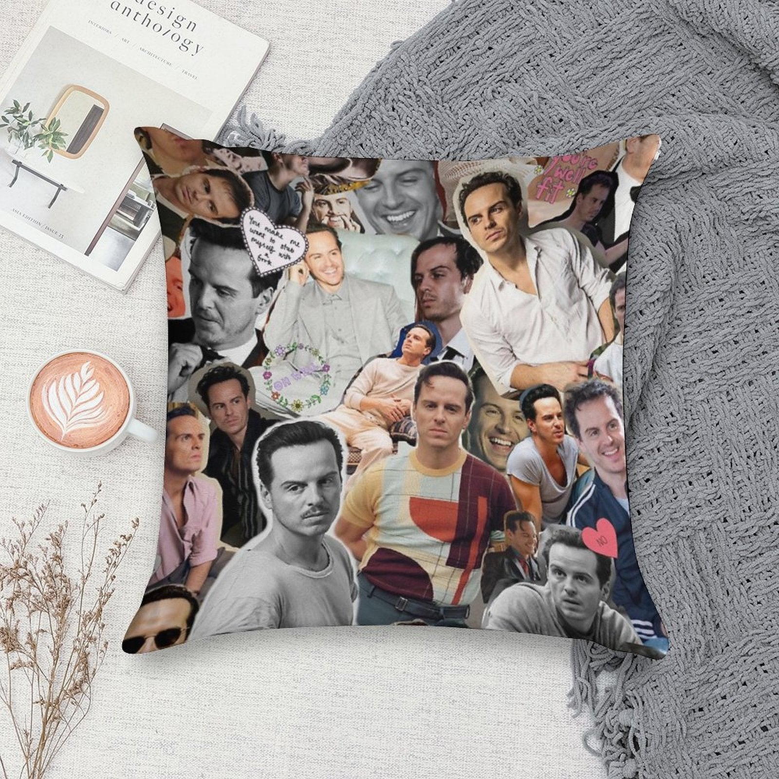 Andrew Scott More Like Andrew Hot Soft Reinforced Edging Throw Pillow