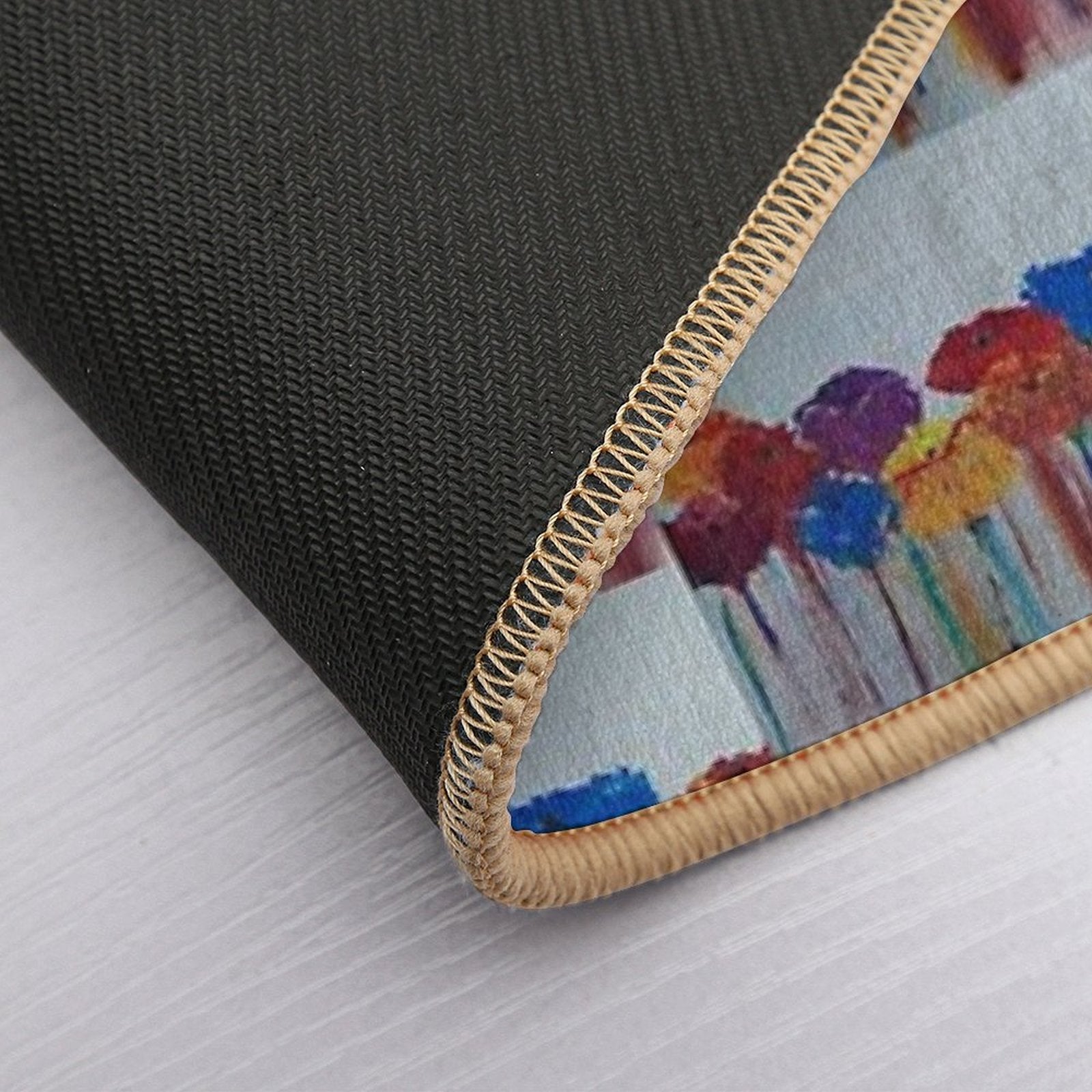 Abstract Bloom  Non-Slip Bath Mat