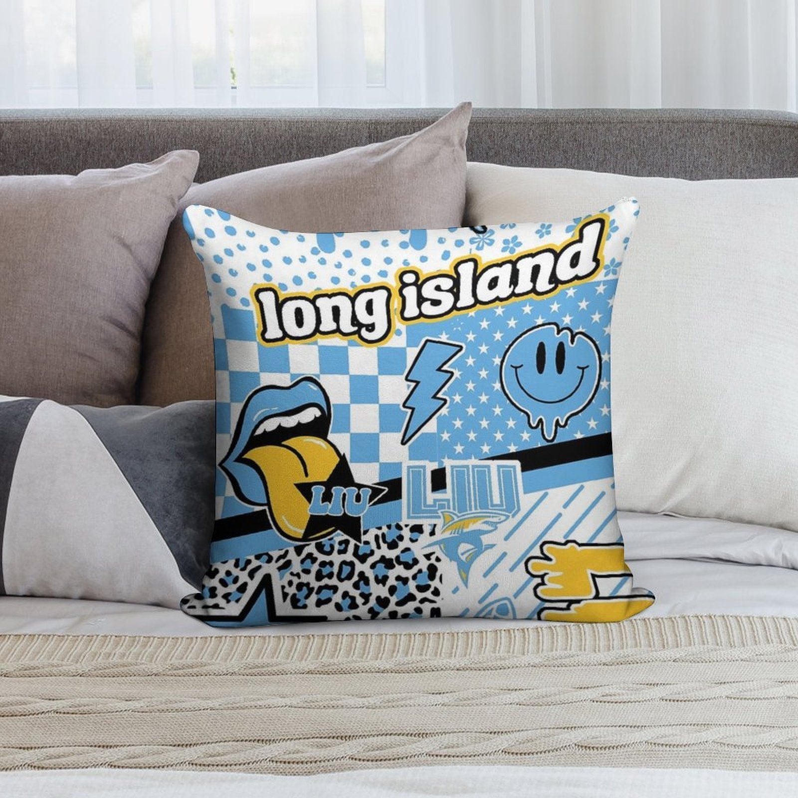 Long Island Soft Decorative Cover Throw Pillow