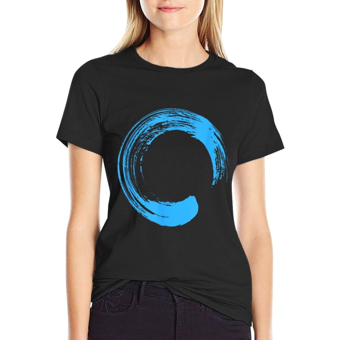 Zen Enzo Enlightenment Simple Oversized Silhouette T-Shirt