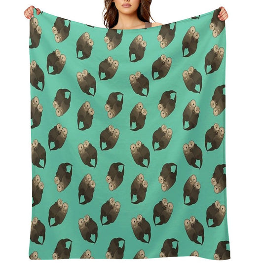 Significant Otters - Otters Holding Hands Anti-pilling Throw Blanket