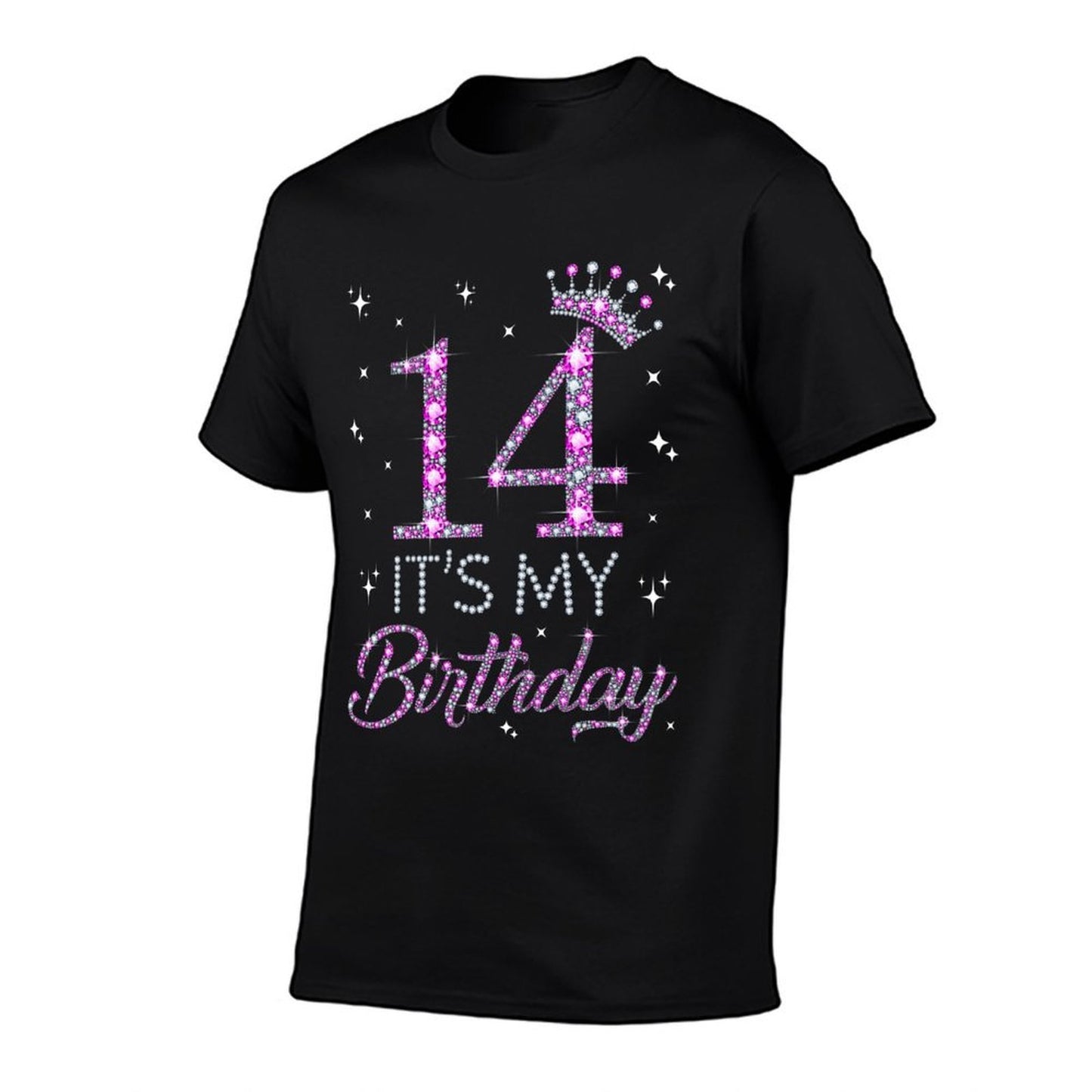 14 It's My Birthday Pink Crown Happy 14th Birthday Girl Quick-drying T-Shirt