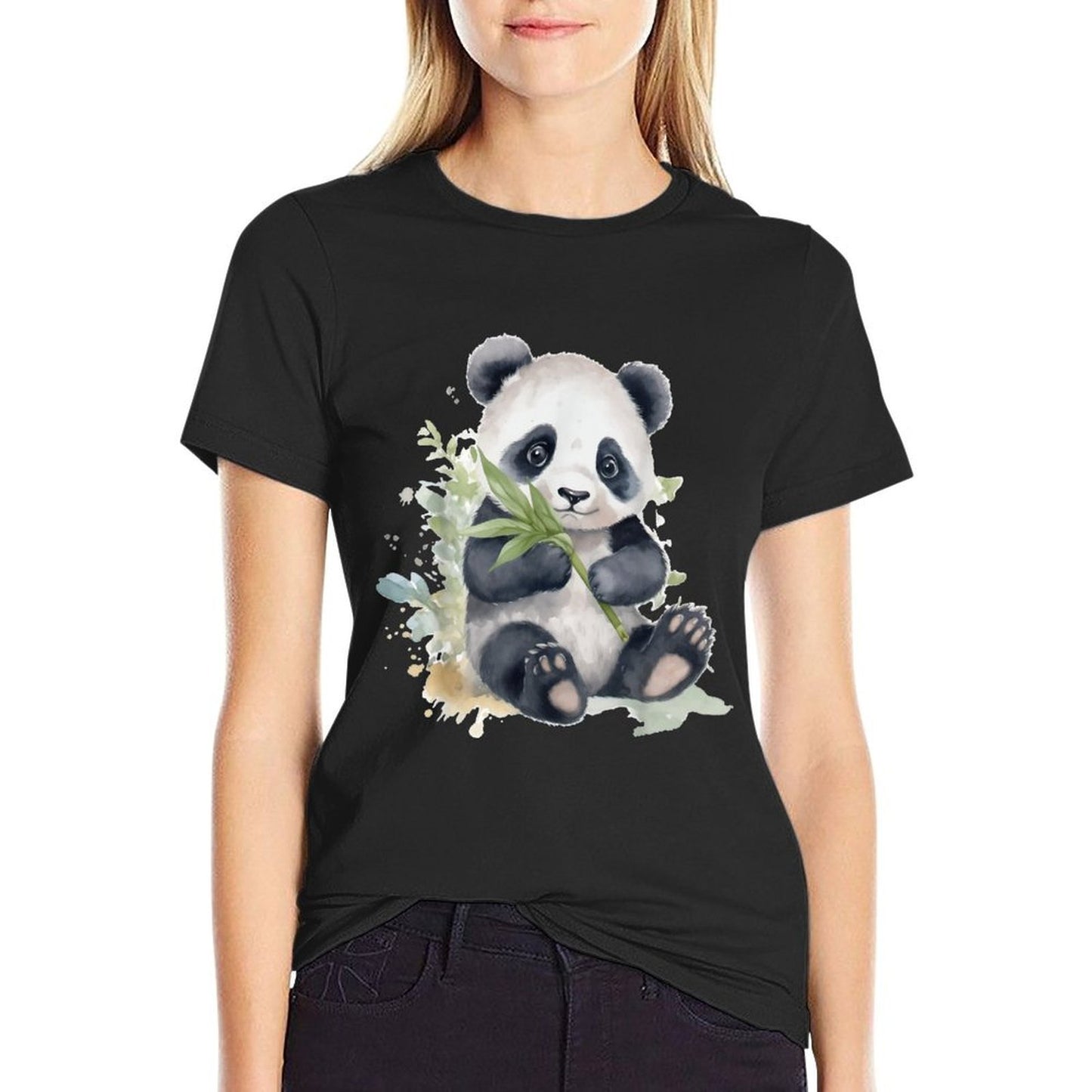 Watercolor Panda Comfortable T-Shirt