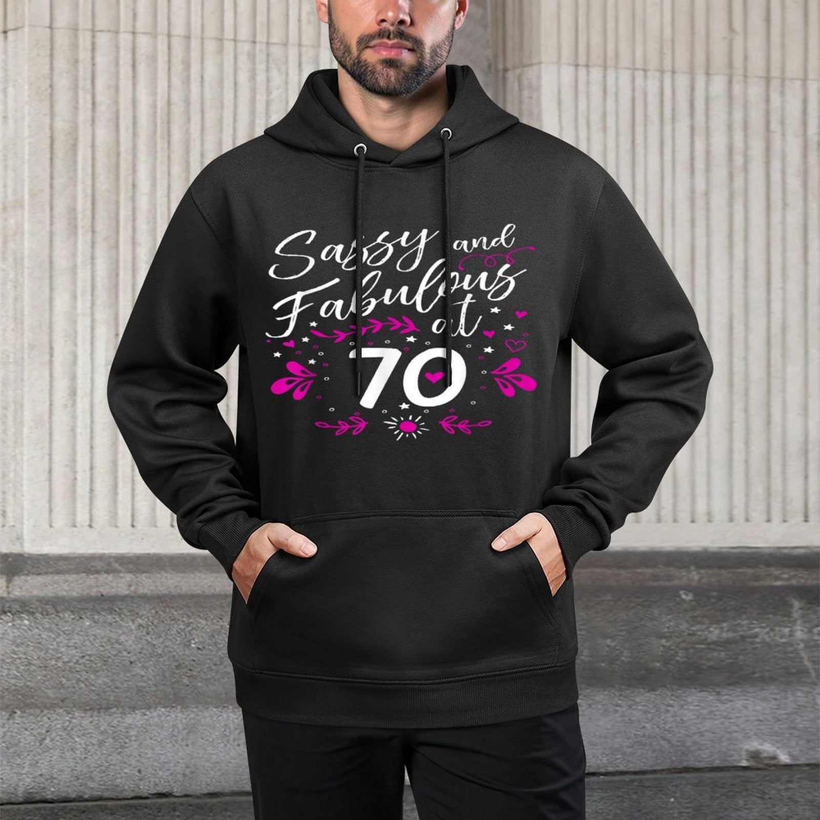 70th Birthday Gift Sassy & Fabulous 70 Year Old Moisture-Wicking Hoodie