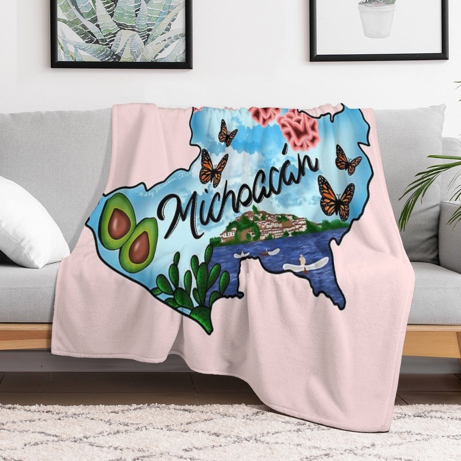 Michoacán Anti-pilling Throw Blanket