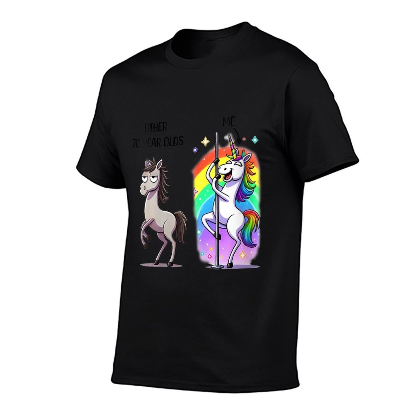 Womens Other 70 Year Olds Unicorn 70th Birthday Women Funny Heathered Texture T-Shirt