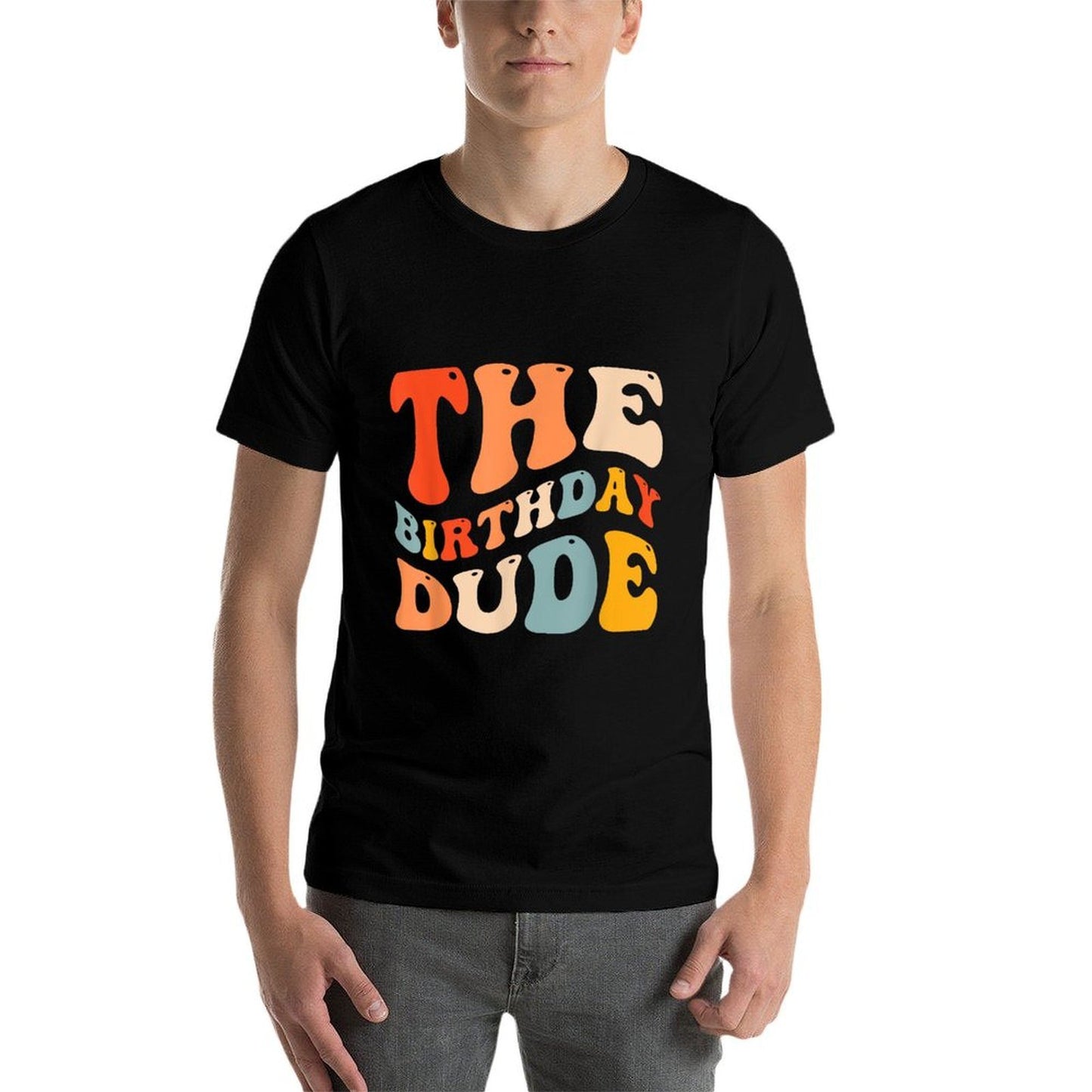 The Birthday Dude Boy Party Celebration Summer-ready Fabric T-Shirt