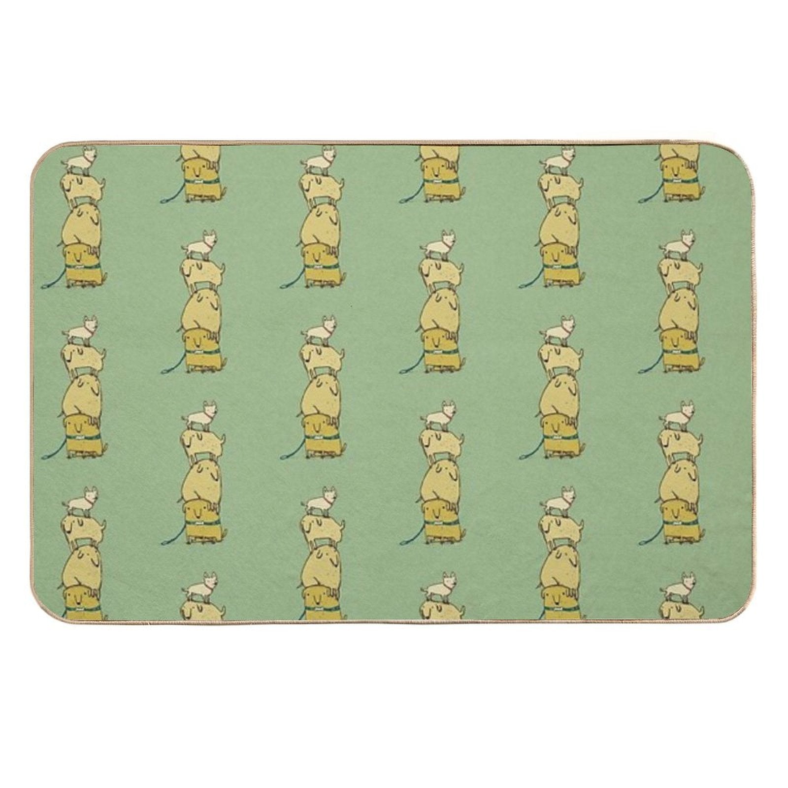 Puppy Totem  Easy Maintenance Bath Mat