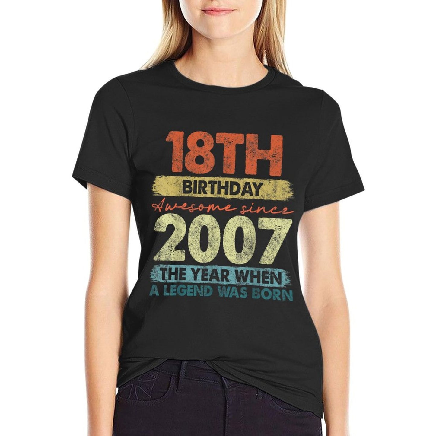 18 Year Old Gifts Vintage 2007 Limited Edition 18th Birthday Soft T-Shirt