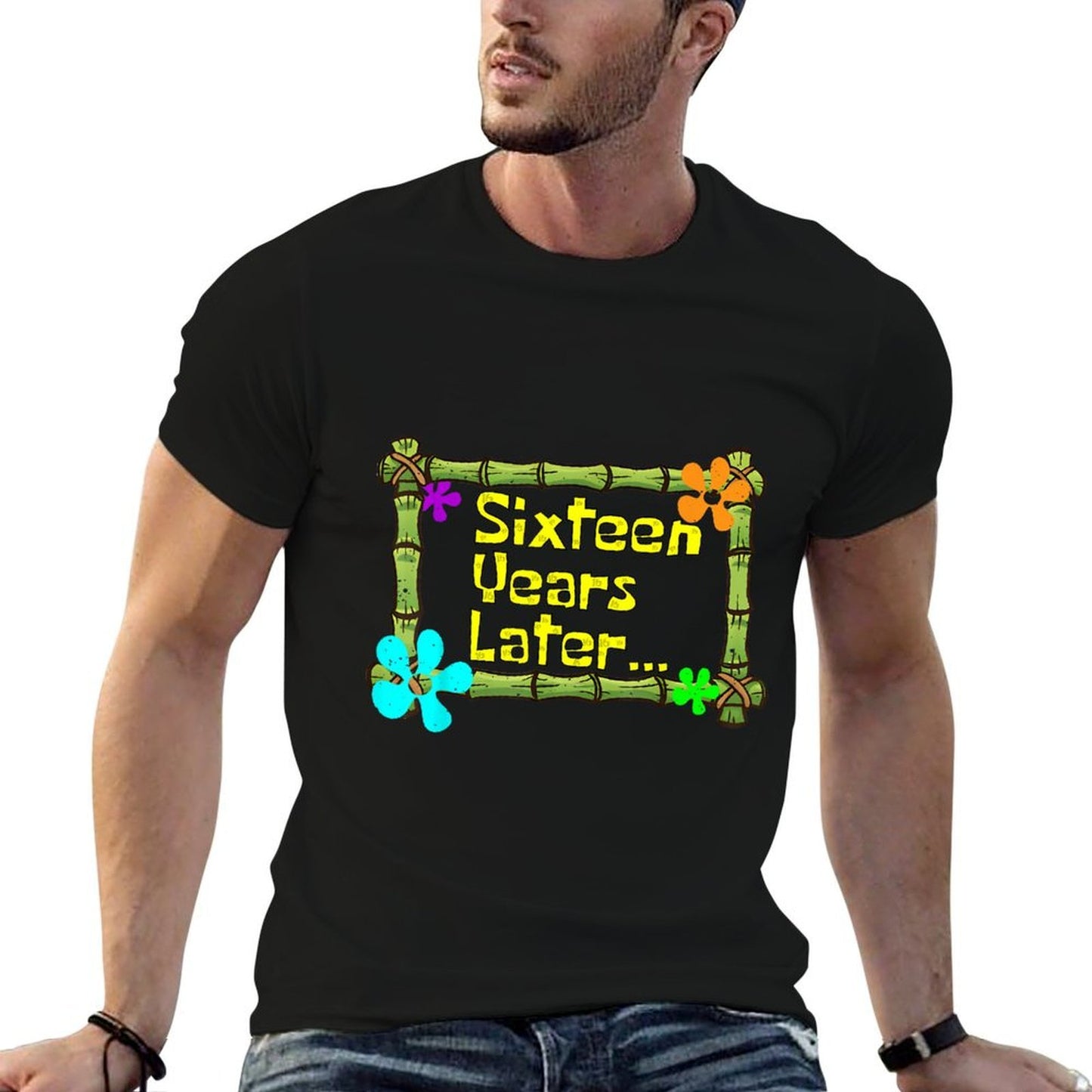 16 Years Later Sixteen Year Old Funny 16th Birthday Party Easy-care T-Shirt