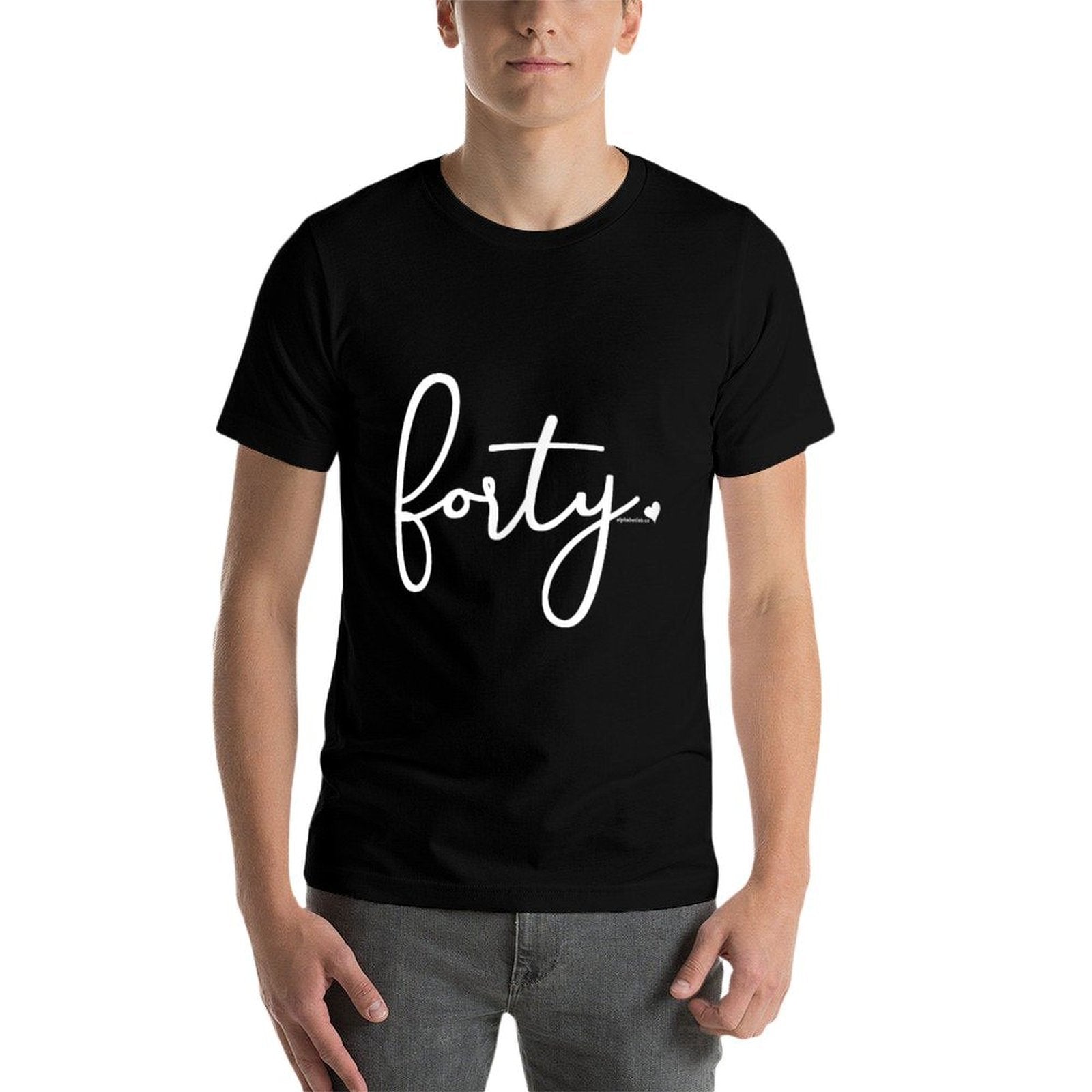 40th Birthday Gift Ideas for Her  Forty Design Party Women  Oversized Silhouette T-Shirt
