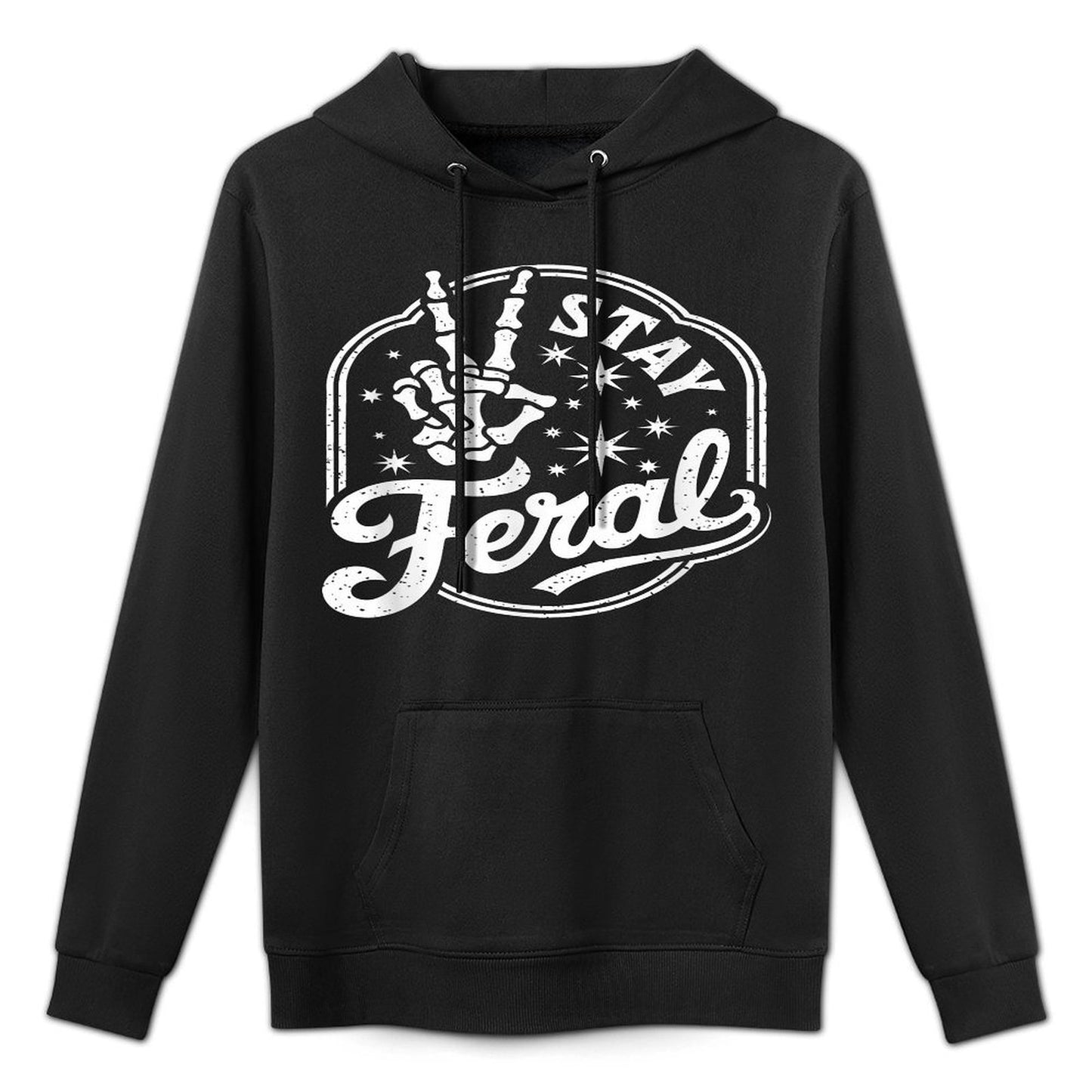 Stay Feral Pilling-Resistant Hoodie