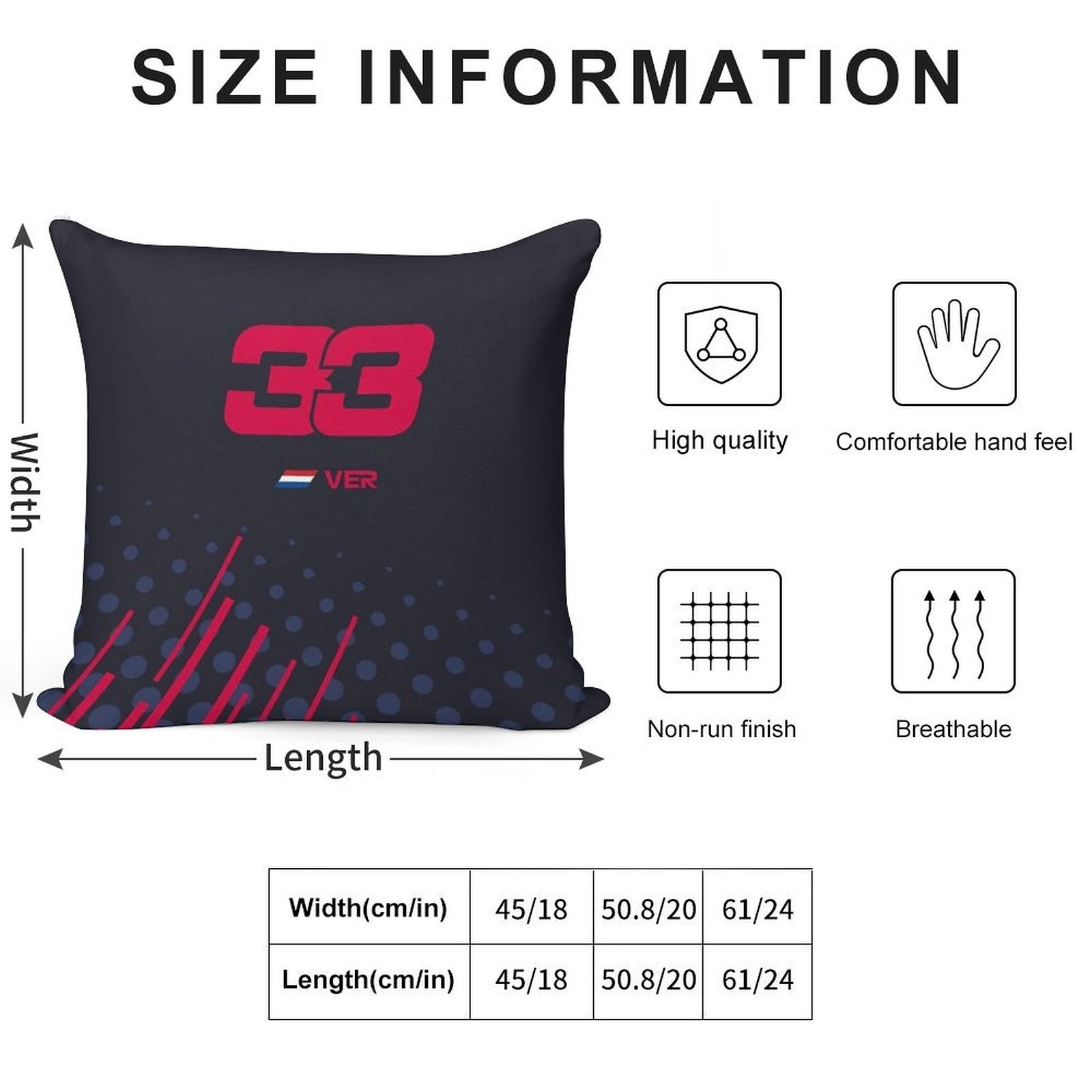 Max Verstappen Phone Case 2021 Soft Short Plush Fabric Throw Pillow