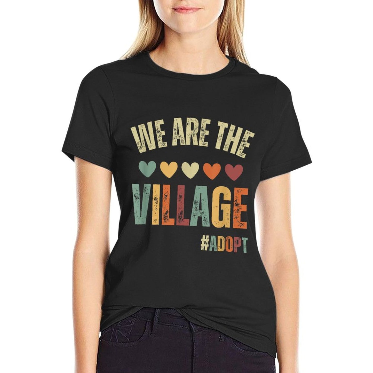 We Are The Village, Adopt - Adoption Day 2023 Tagless Design T-Shirt