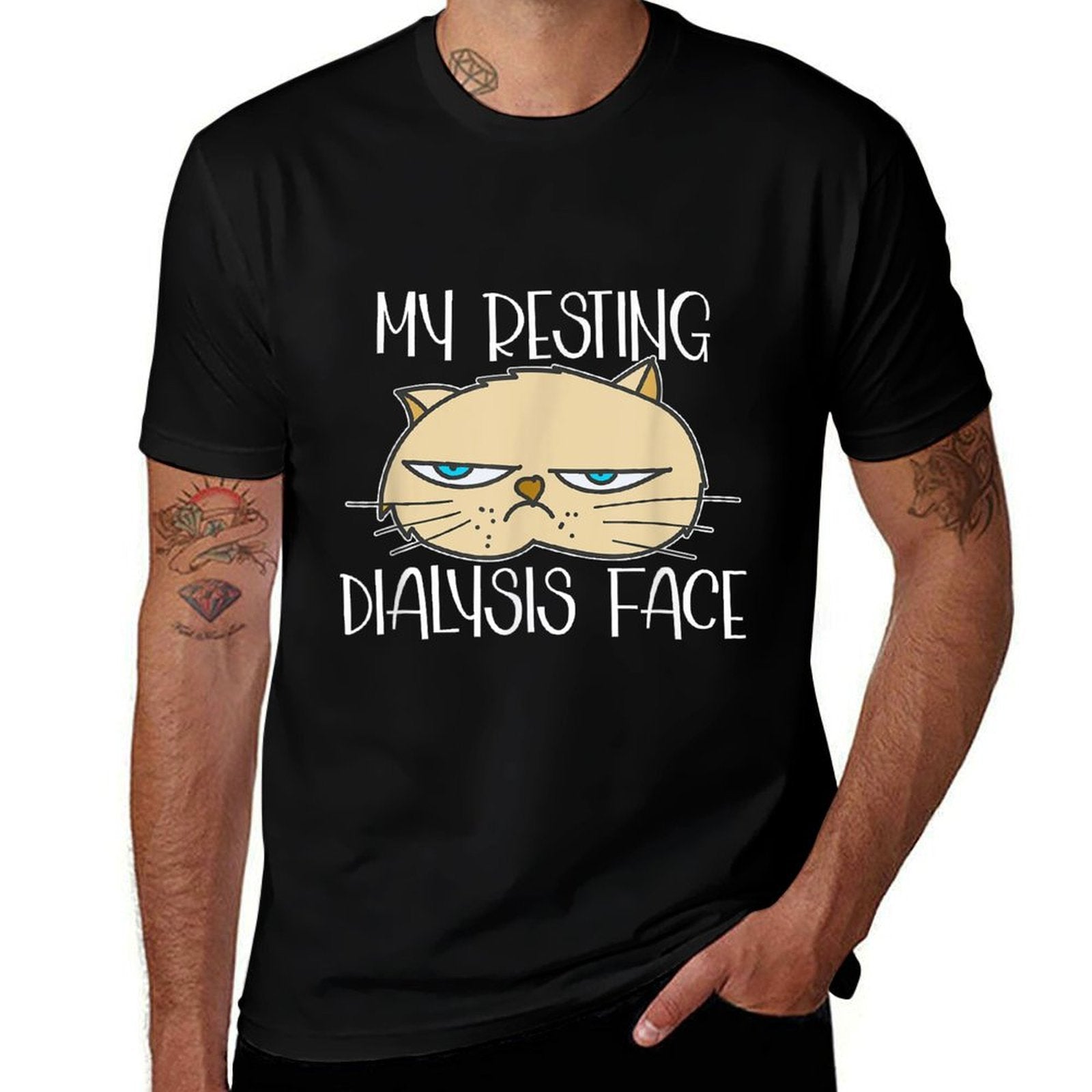 My Resting Dialysis Face A Funny Dialysis Patient  Summer-ready Fabric T-Shirt
