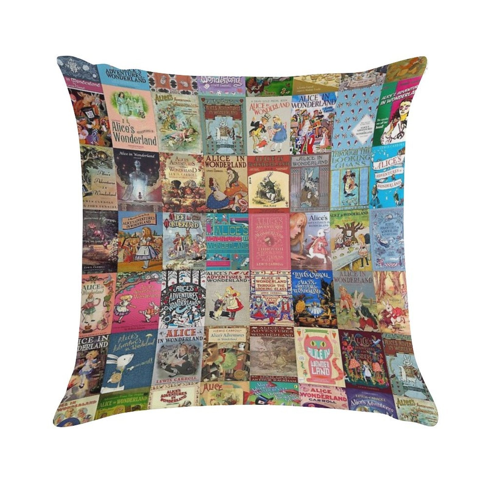 Alice in Wonderland Soft Skin-Friendly Throw Pillow