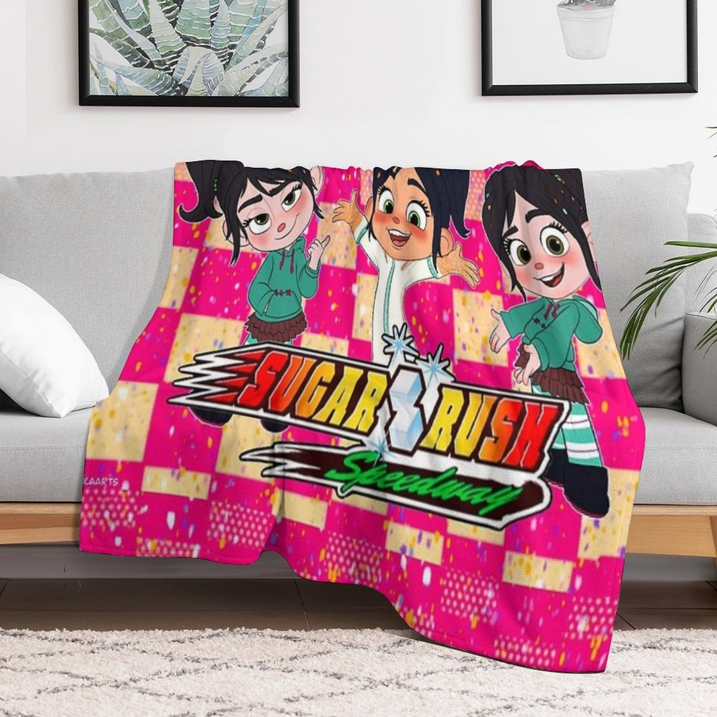 Sugar Rush - Vanellope Von Schweetz Premium Throw Blanket