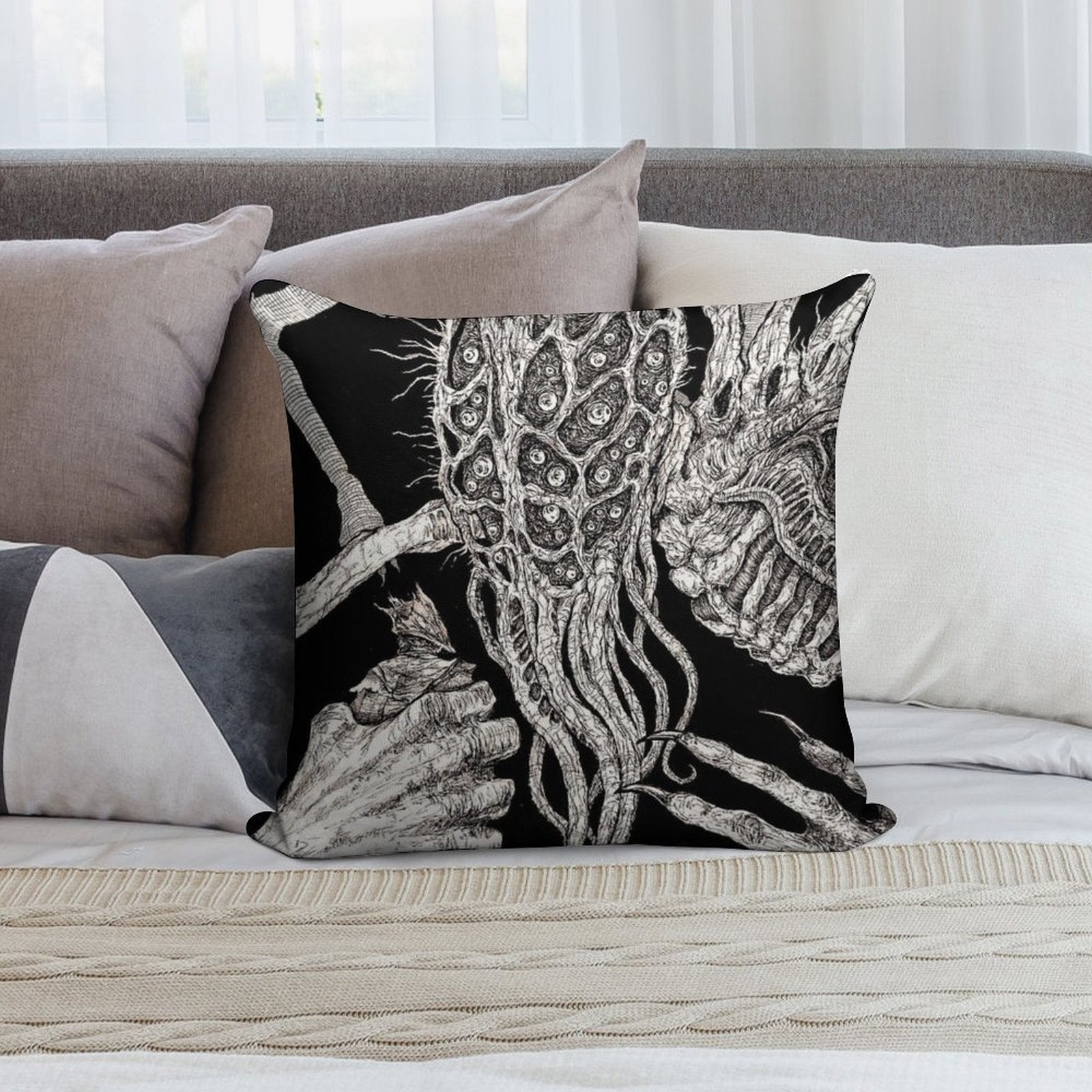 Oh Amygdala Soft Skin-Friendly Throw Pillow