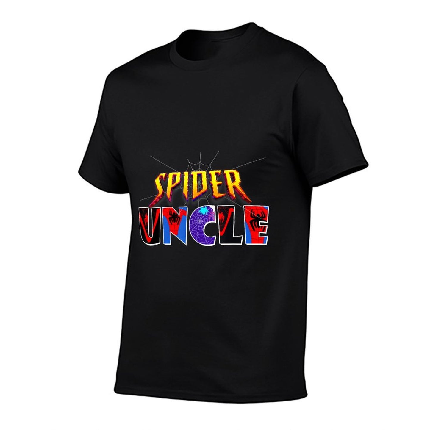 Spider Uncle Design Fathers Day Matching Family Birthday Stretchy T-Shirt