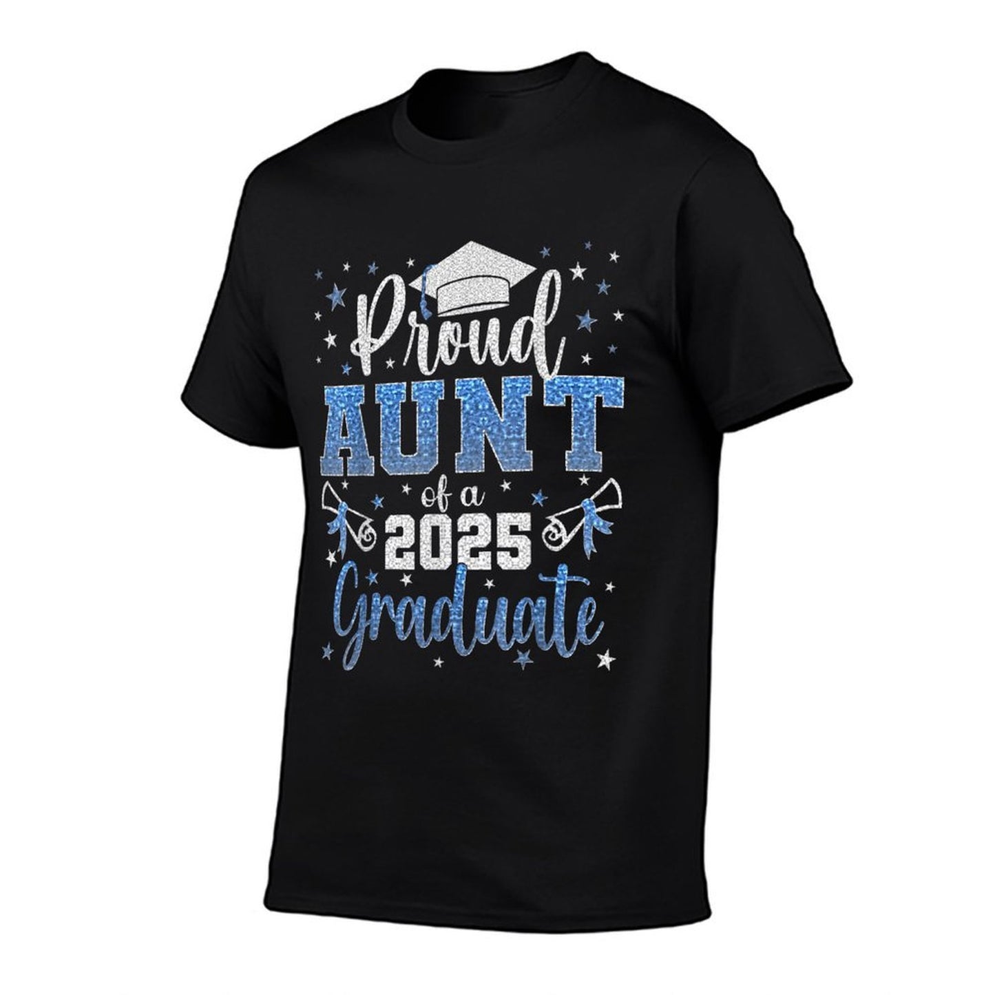 Super Proud Aunt of 2025 Graduate Senior Graduation Family Graphic-printed T-Shirt