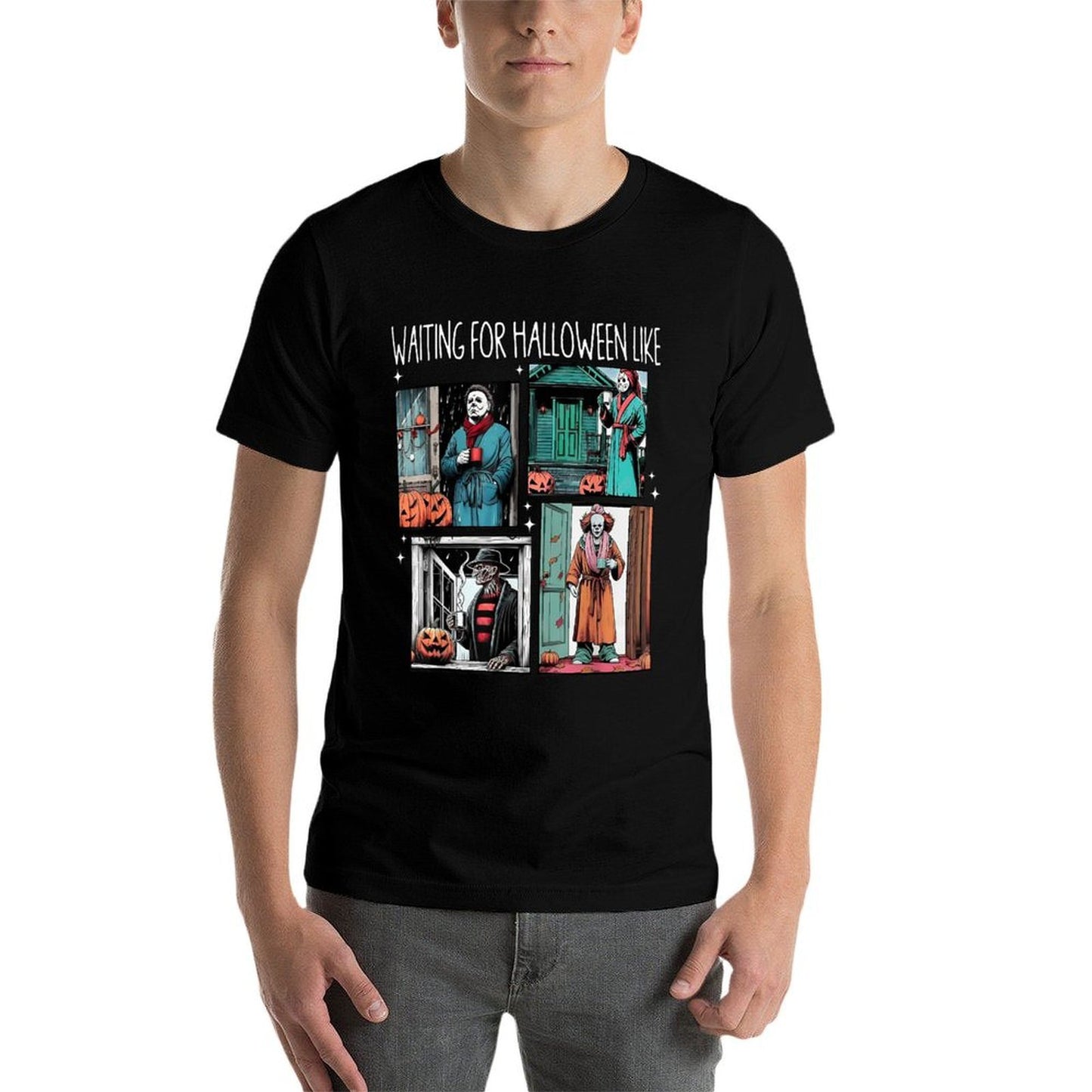 Waiting for Halloween Like Polyester Blend T-Shirt