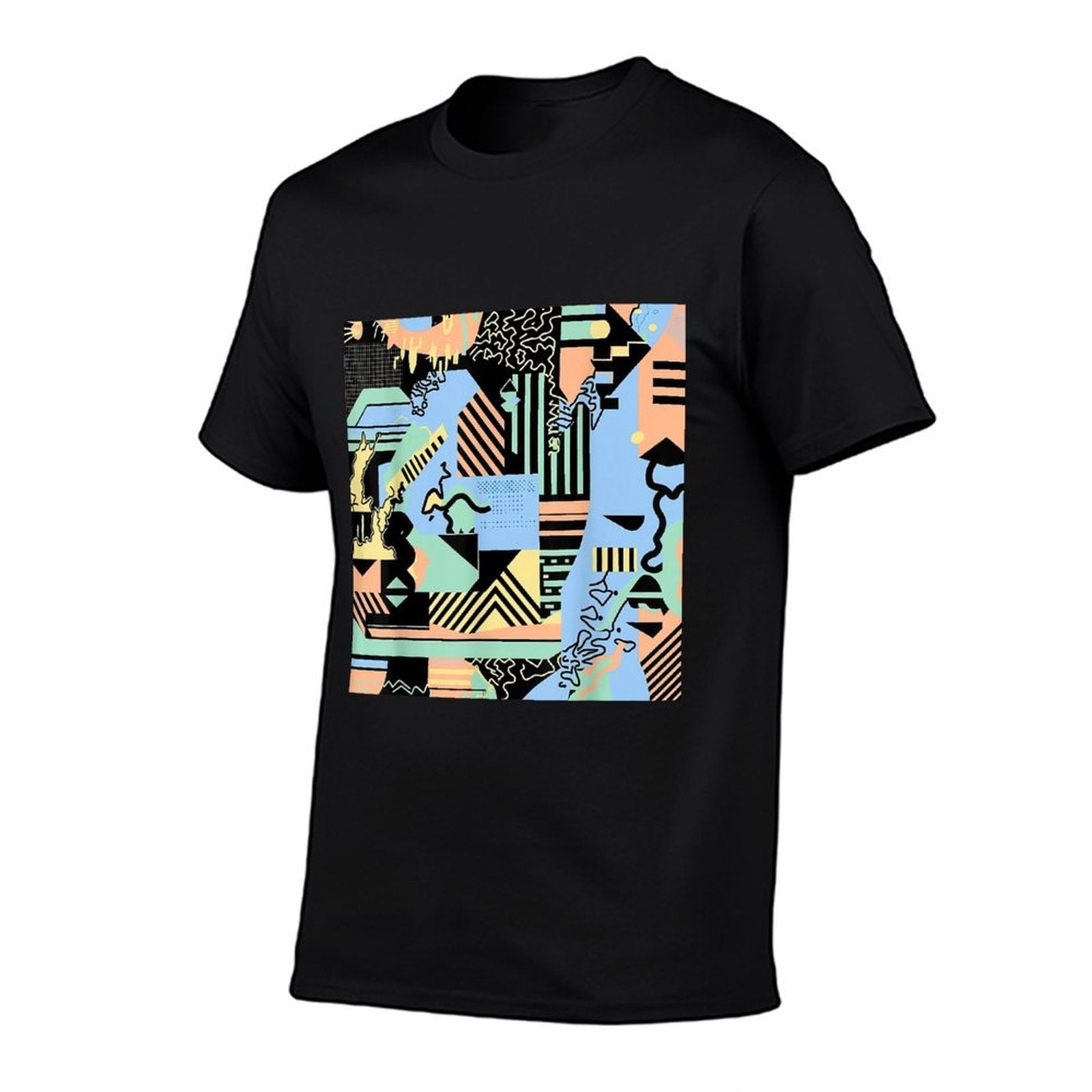 Abstract Colorful Geometric Graphic Pattern Design  Eco-friendly Material T-Shirt