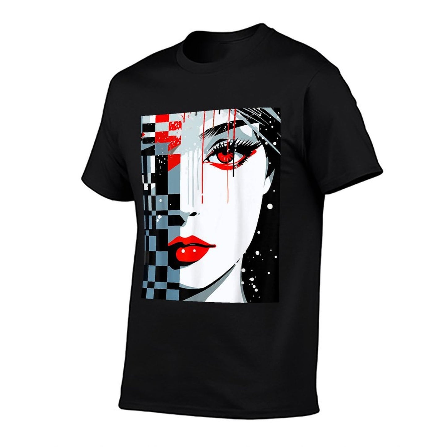 Women Face Abstract Geometric Art Illustration Graphic Women Classic T-Shirt