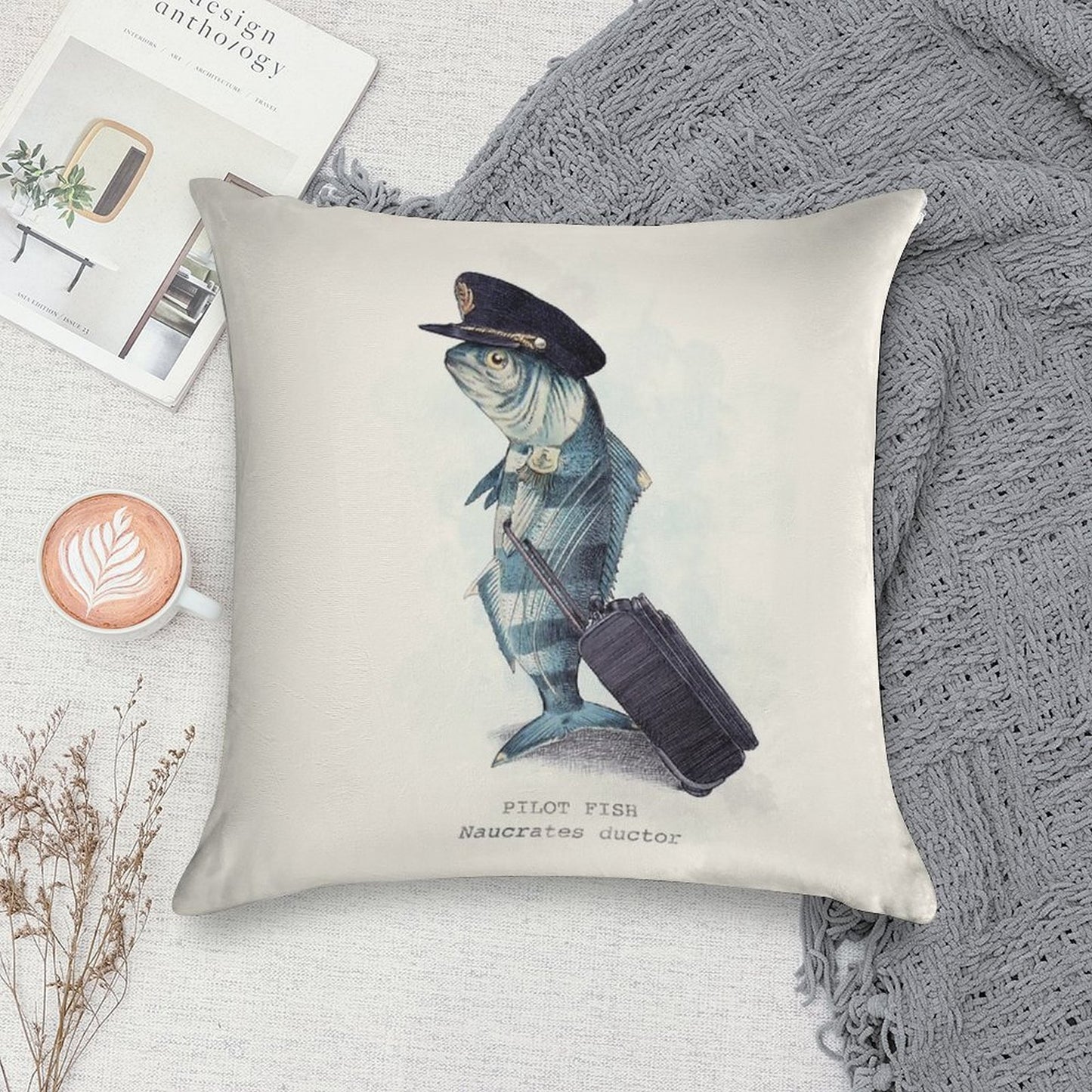 The Pilot Soft Reinforced Edging Throw Pillow