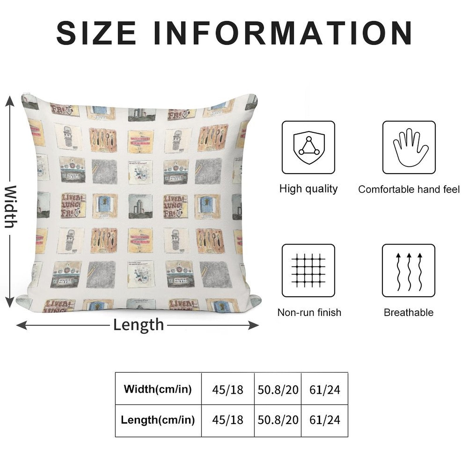 Watercolour Albums - Frightened Rabbit Soft Hidden Zipper Throw Pillow