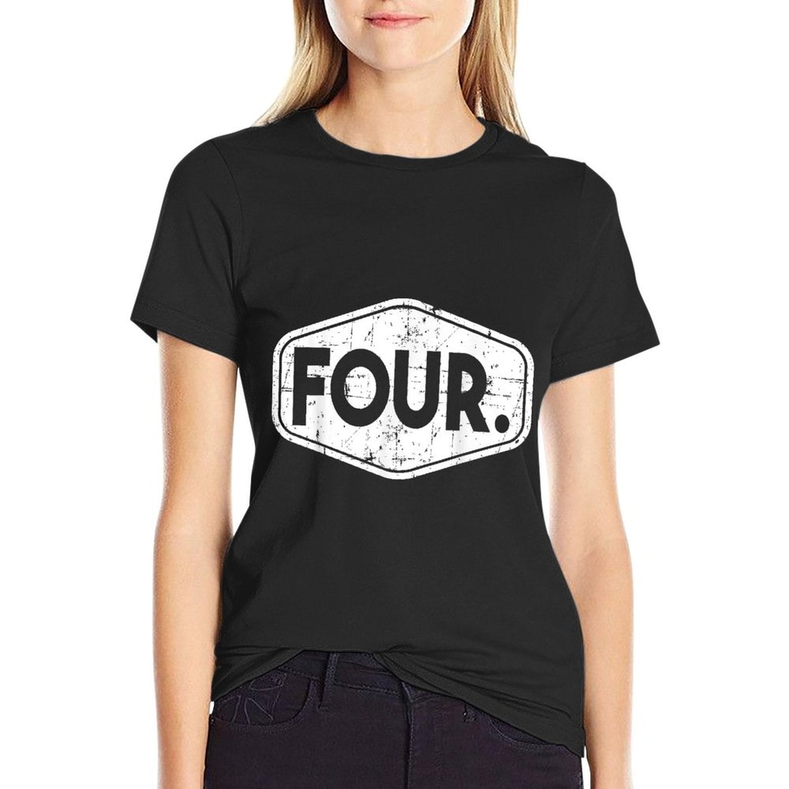 4th Birthday of Boy Or Girl, 4 Years Old, Four  Fade-proof Color T-Shirt