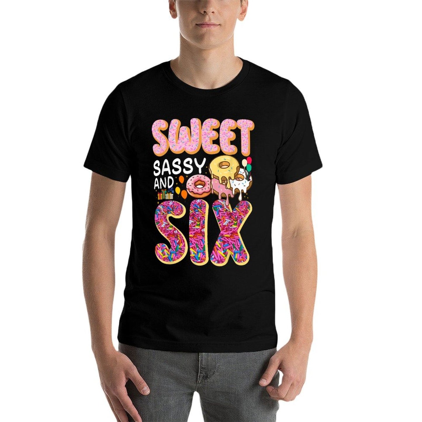 Sweet Sassy And Six Birthday For Girls 6 Year Old Durable T-Shirt
