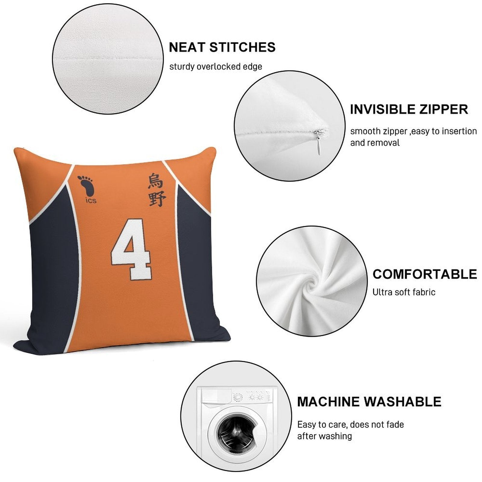 Noya's Jersey Soft Style Accent Throw Pillow